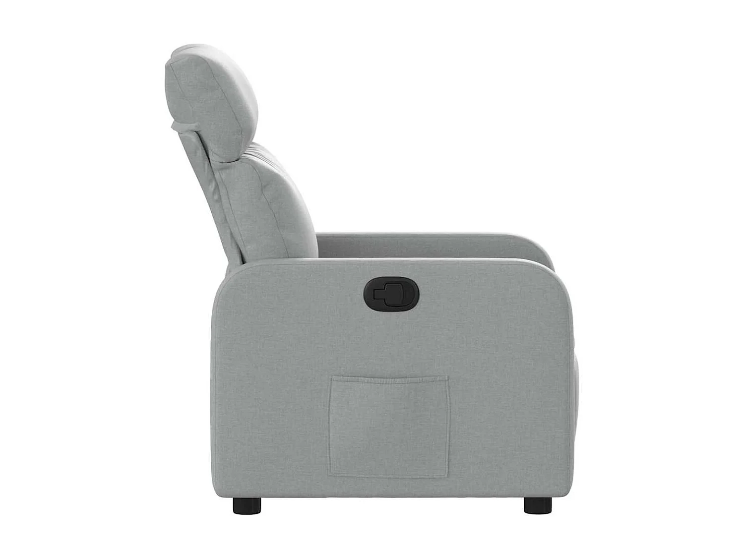 Sillón de relax | Sillón reclinable de tela gris claro SHL4558