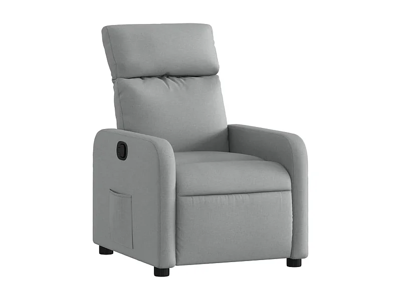 Fauteuil inclinable-Chaise-Fauteuil salon Gris clair Tissu SHL1220