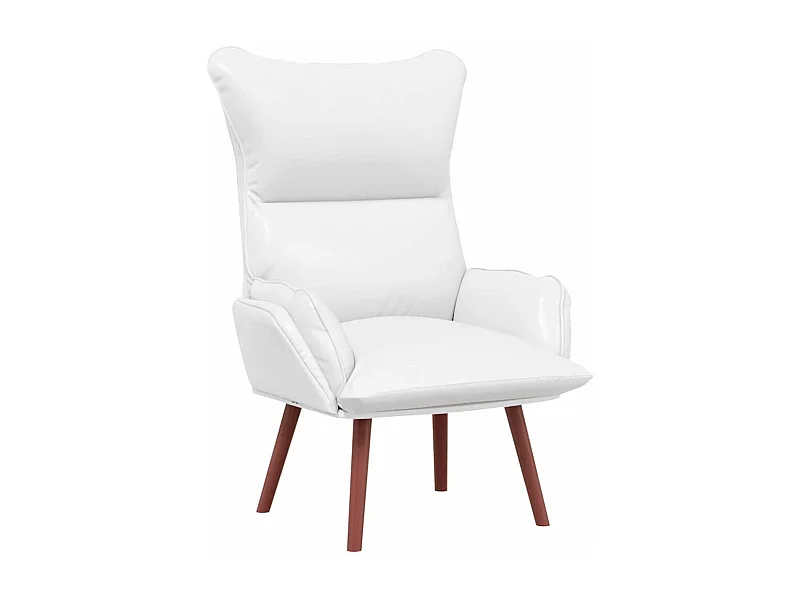 Fauteuil Salon-Chaise de relax Blanc 69x74x93 cm Faux cuir SHL1003