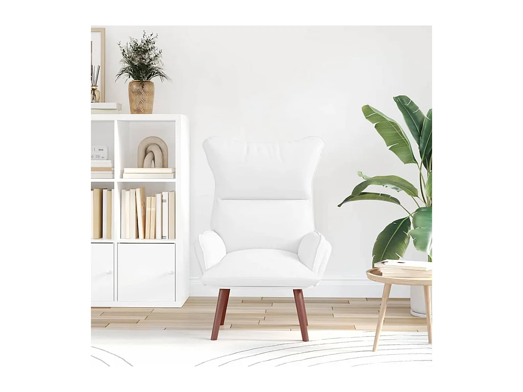 Sillón de relax | Silla Relax | Sillón de salón Blanco 69x74x93 cm Cuero sintético SHL6030
