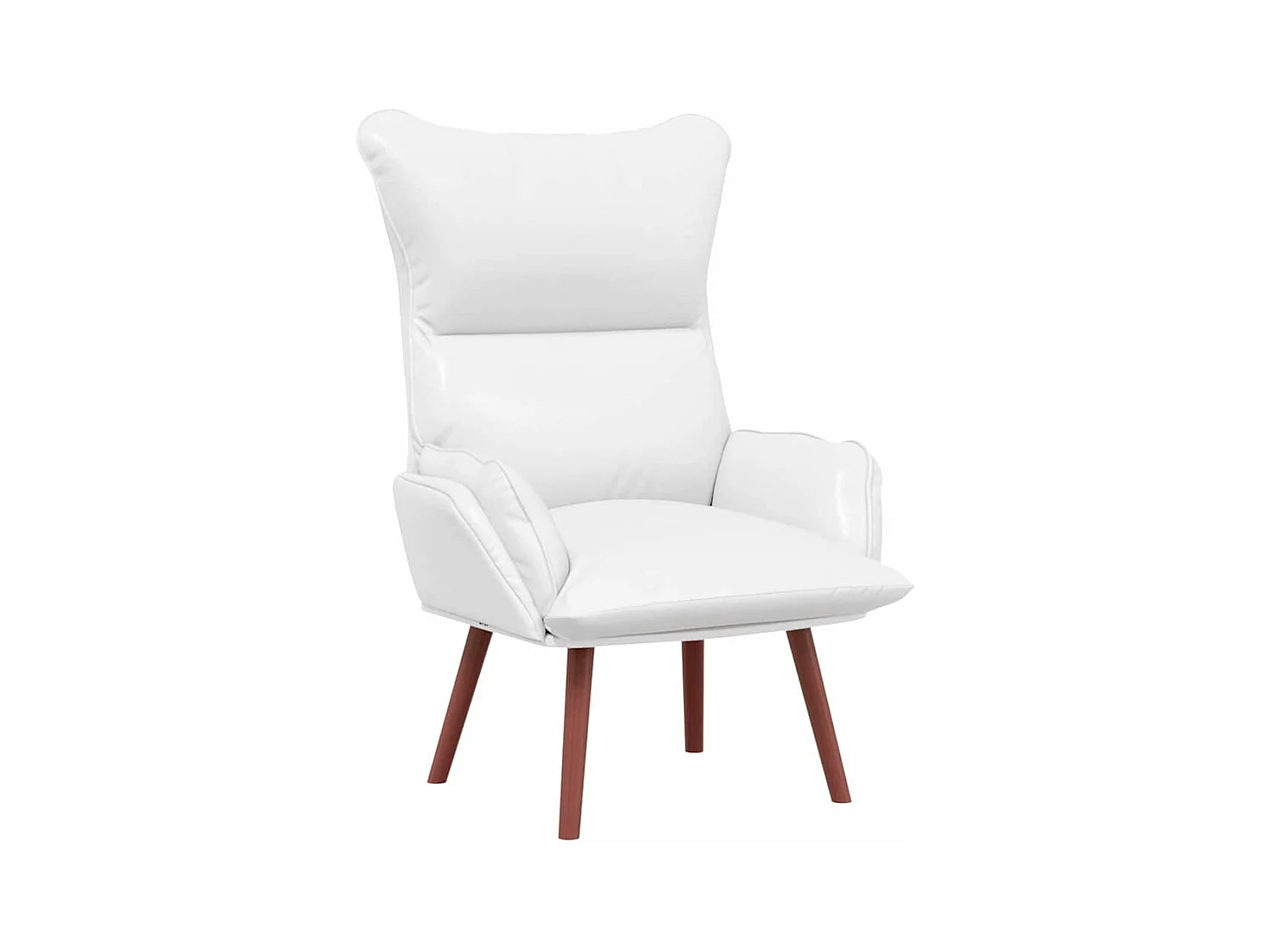 Fauteuil Salon-Chaise de relax Blanc 69x74x93 cm Faux cuir SHL1003