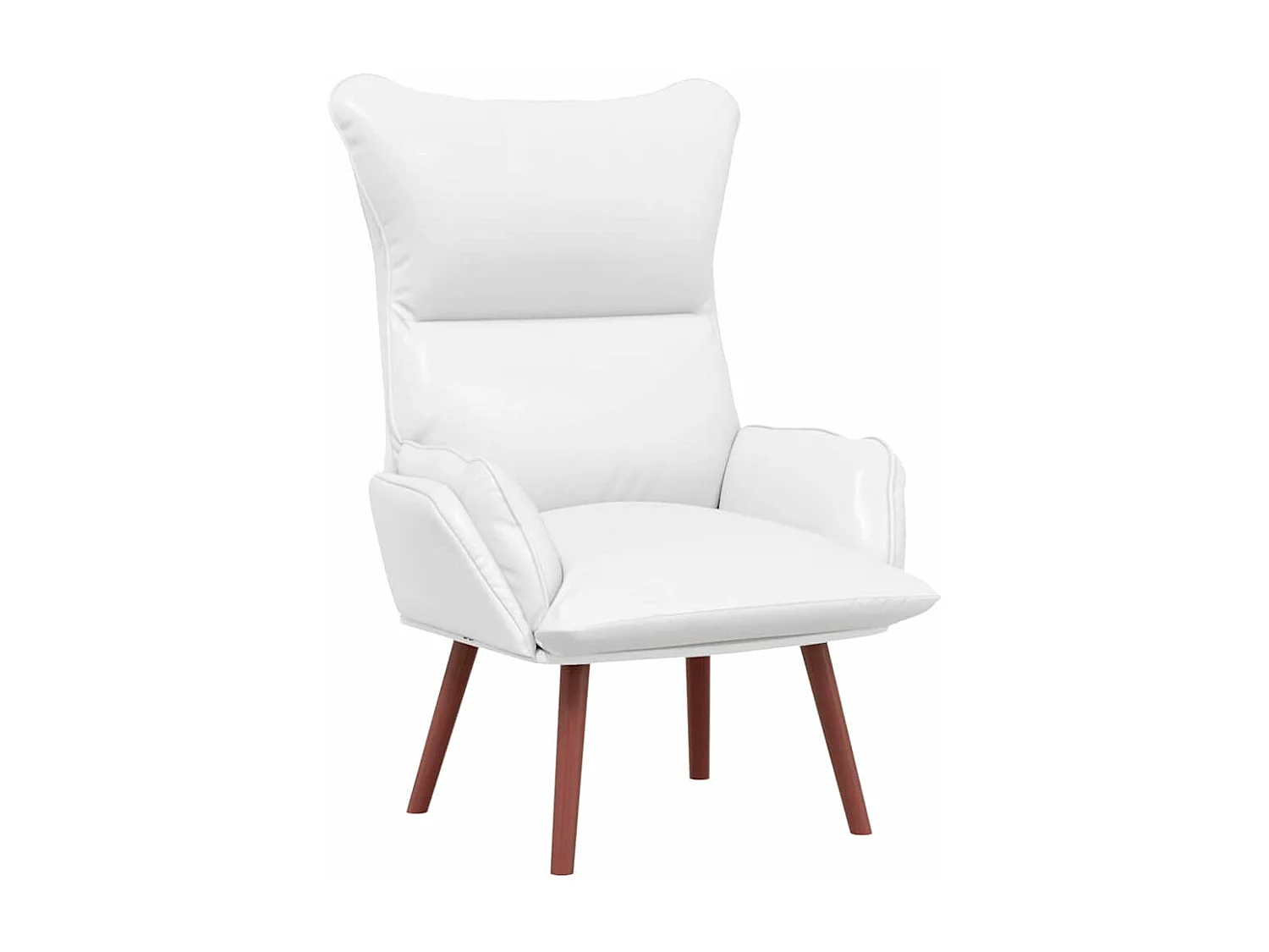 Fauteuil Salon-Chaise de relax Blanc 69x74x93 cm Faux cuir SHL1003