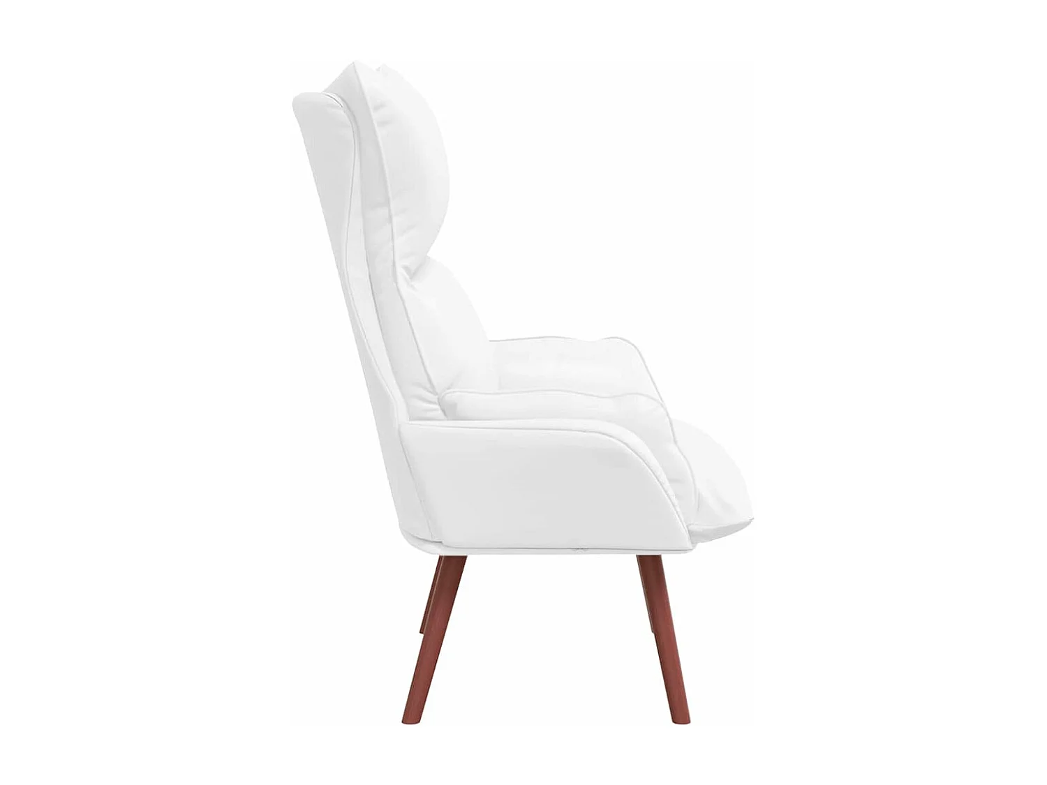 Fauteuil Salon-Chaise de relax Blanc 69x74x93 cm Faux cuir SHL1003