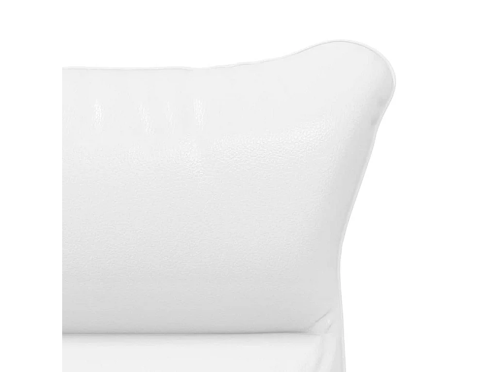 Fauteuil Salon-Chaise de relax Blanc 69x74x93 cm Faux cuir SHL1003