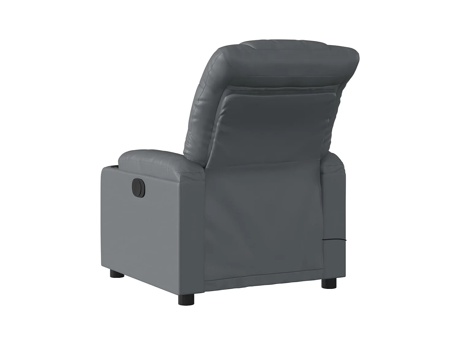 Fauteuil inclinable-Chaise de relax-Fauteuil de Massage gris similicuir SHL3456