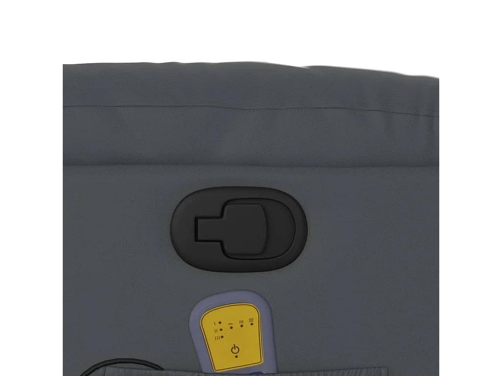 Fauteuil inclinable-Chaise de relax-Fauteuil de Massage gris similicuir SHL3456