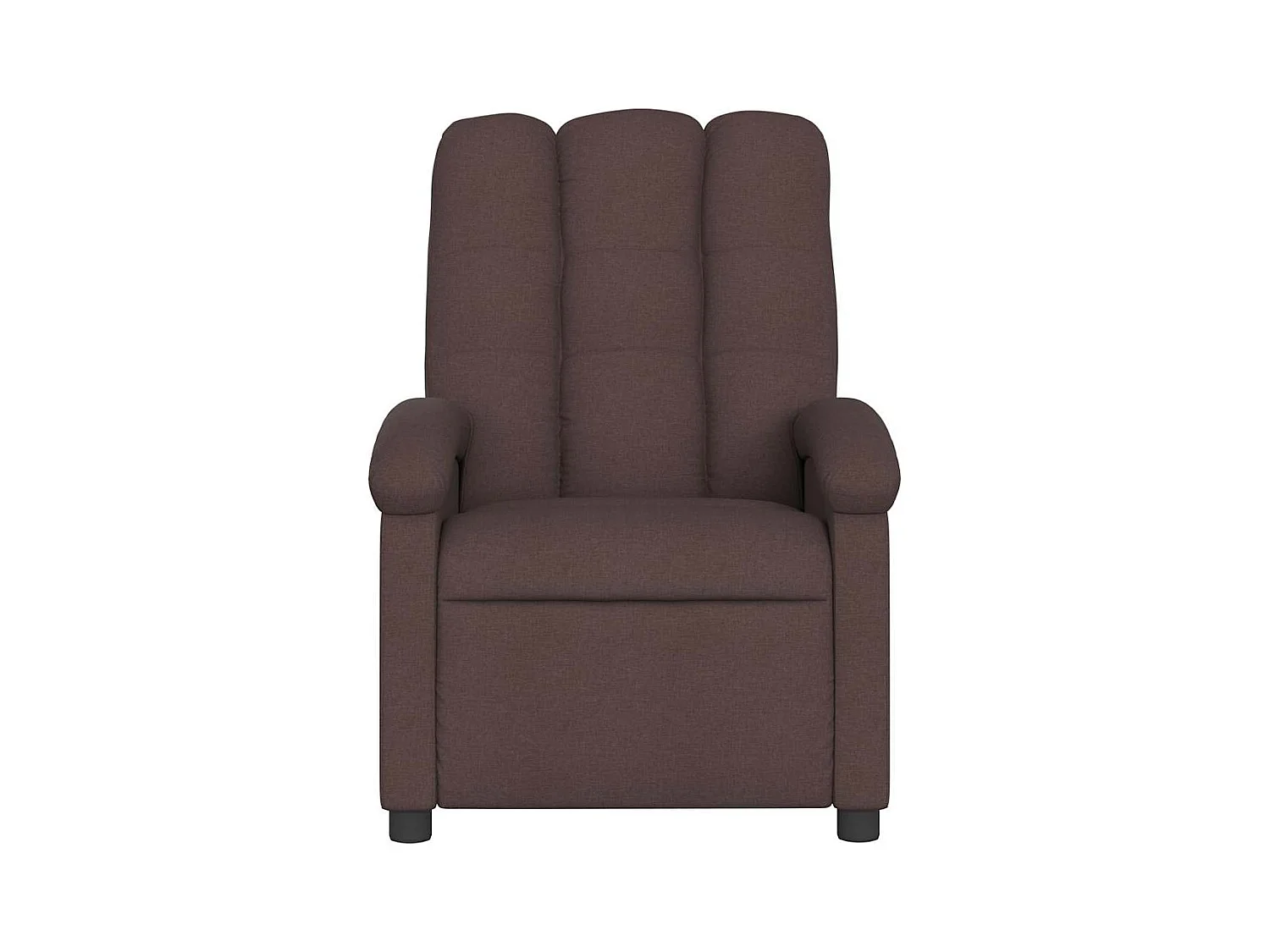 Sillón de salón | Silla | Sillón de masaje reclinable de tela marrón oscuro SHL9578