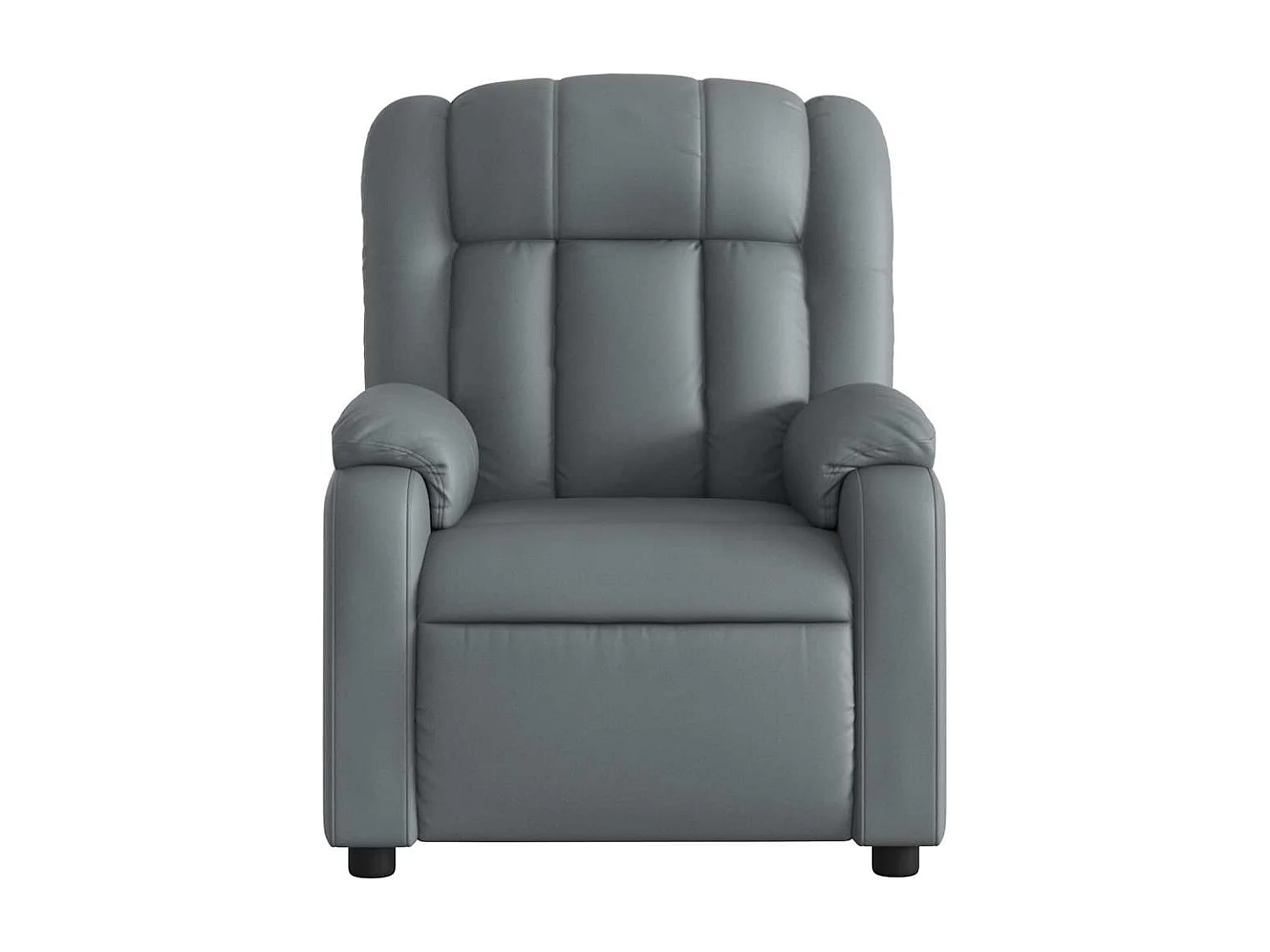 Sillón de salón | Silla | Sillón de masaje reclinable cuero sintético gris SHL4476