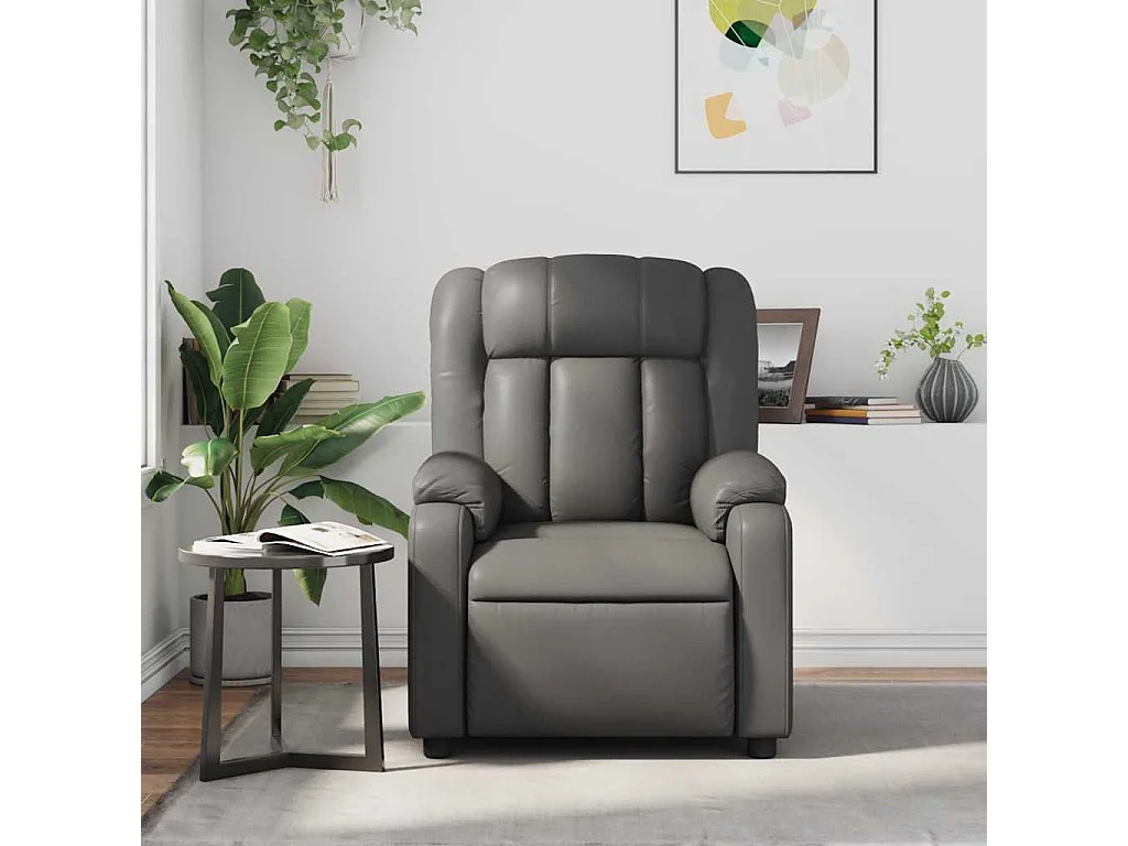 Relaxsessel | Massagesessel Grau Kunstleder SHL77459