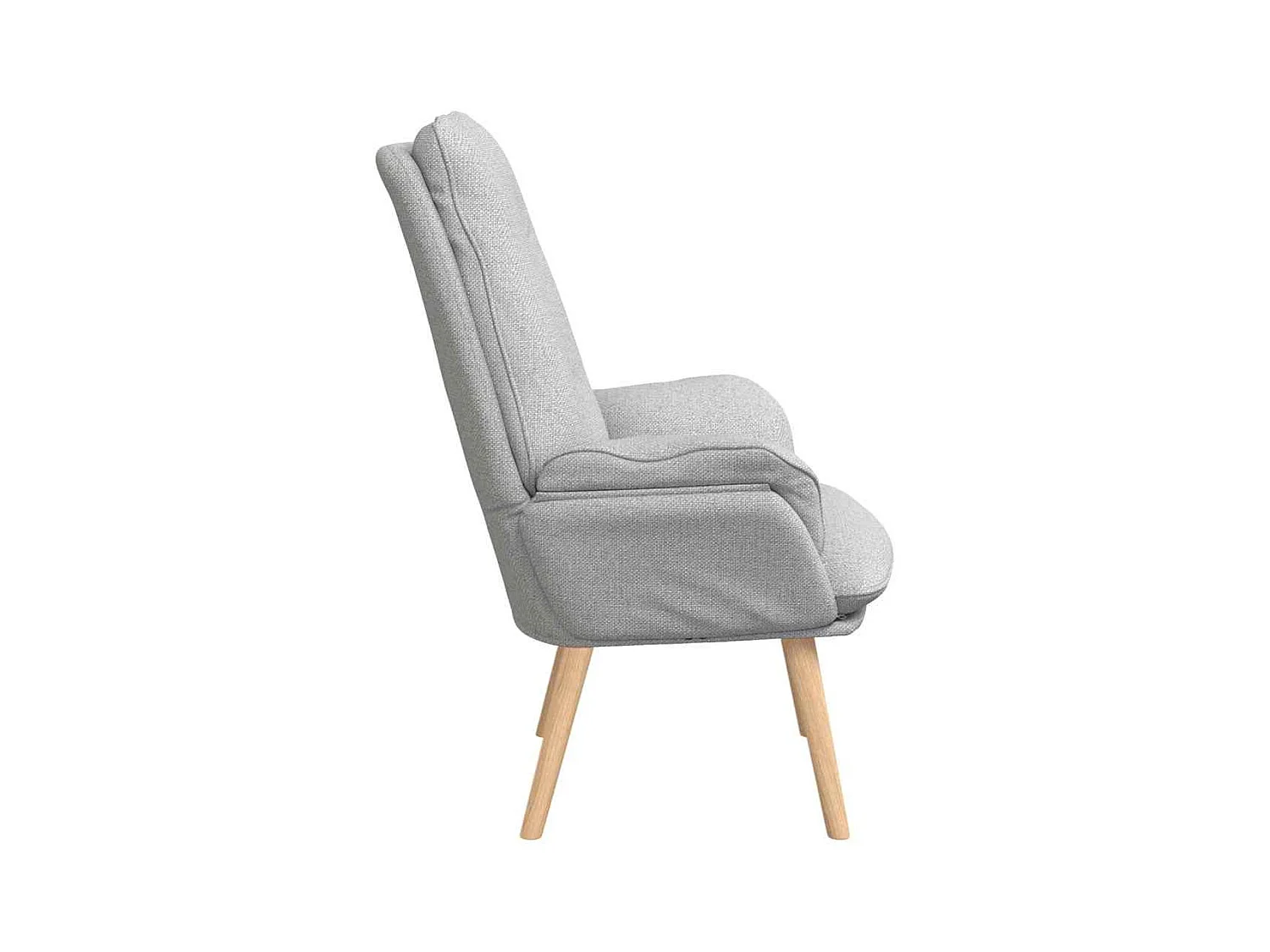 Sillón de relax | Silla Relax | Sillón de salón Gris nube 69x74x93 cm tela SHL9476