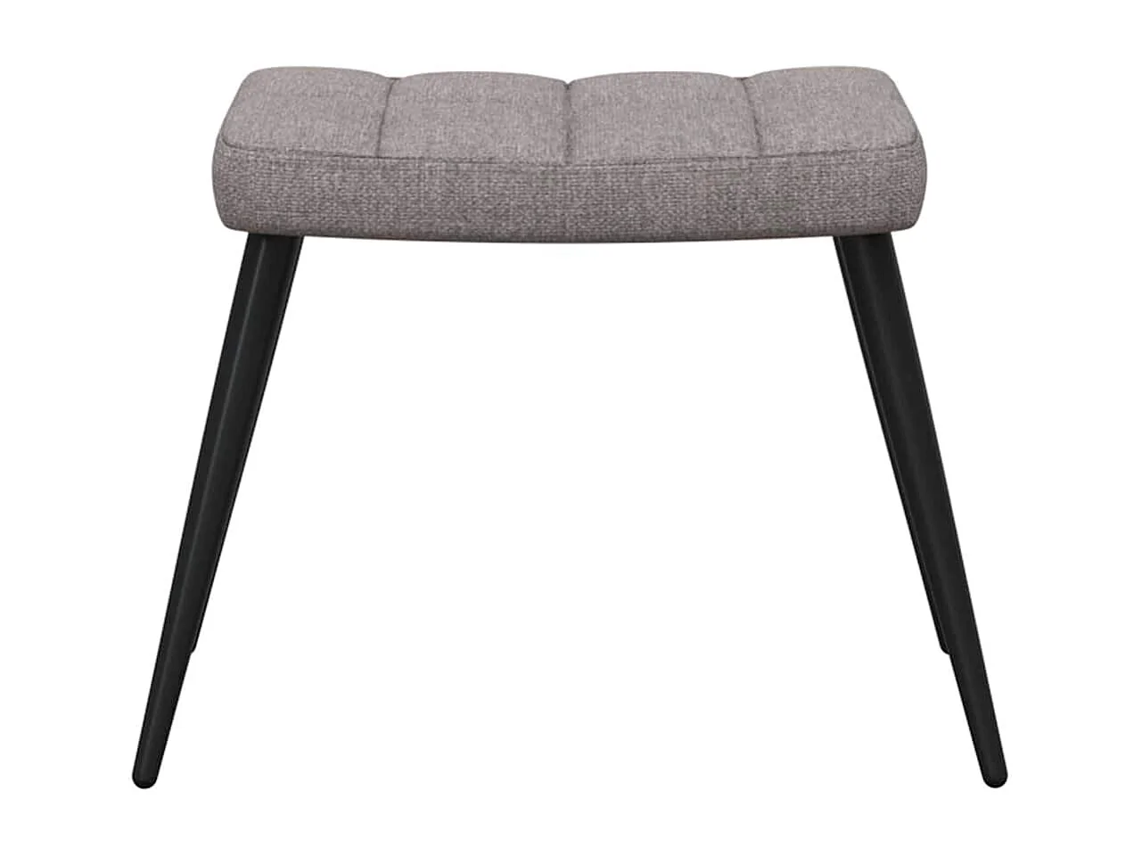 Sillón de relax | Silla de relax con reposapiés de tela gris taupe SHL5795