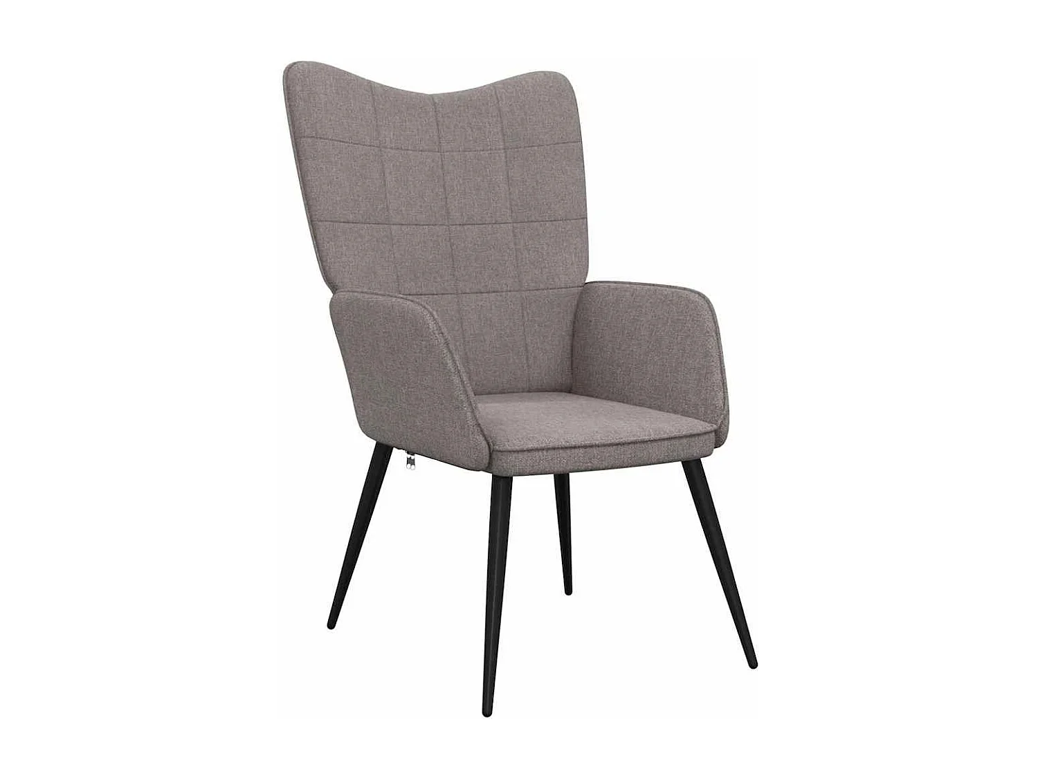 Relaxsessel mit Hocker | Lounge Sessel Taupe Stoff SHL9936