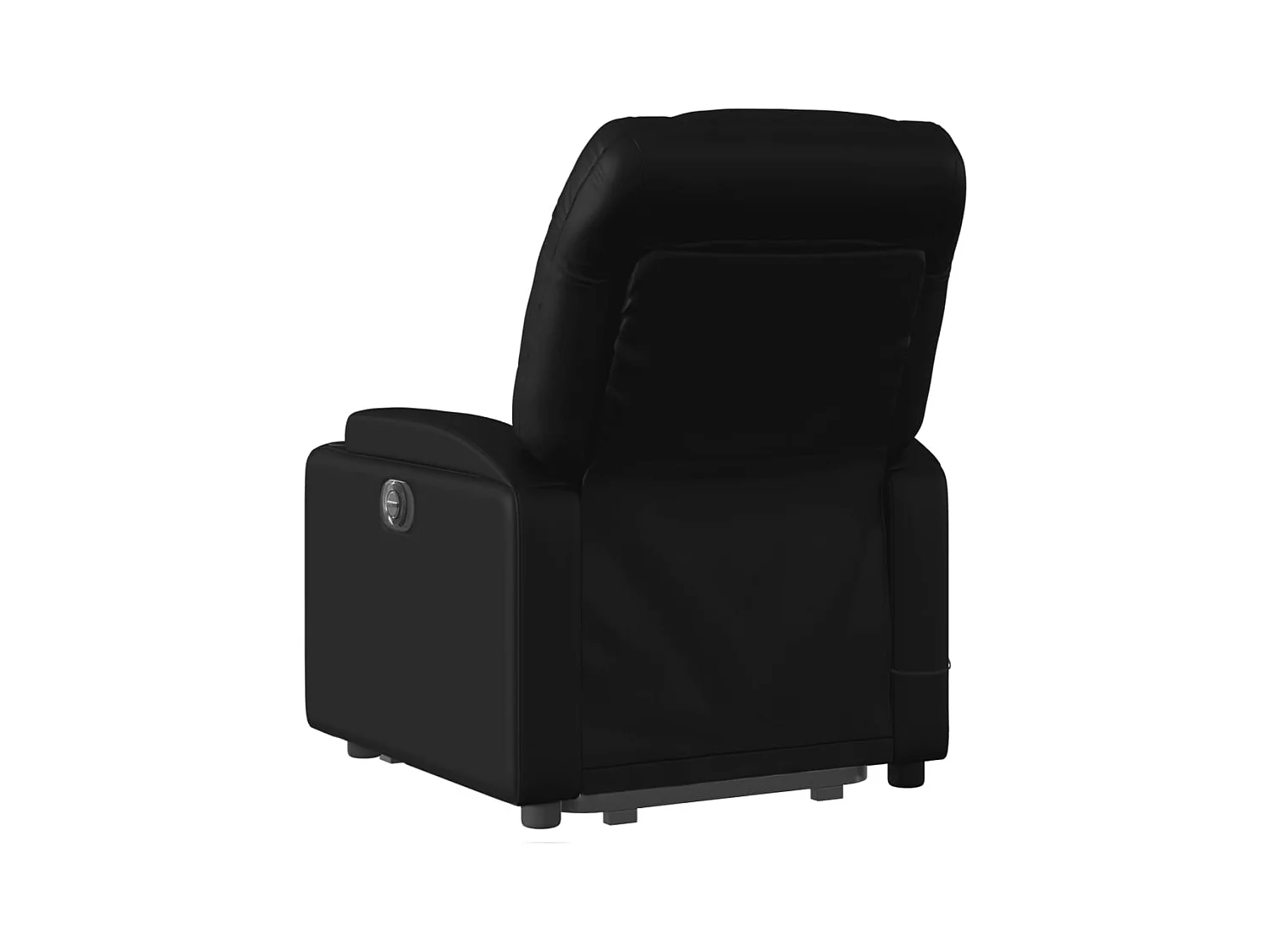 Sillón de relax | Sillón reclinable de masaje de pie cuero artificial negro SHL2413