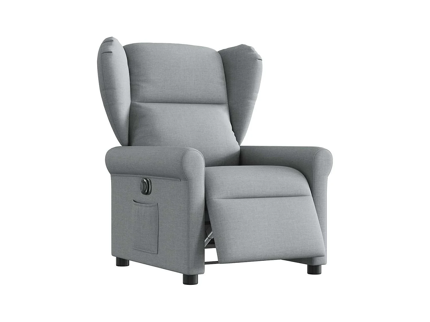 Fauteuil inclinable électrique-Chaise de relax-Fauteuil TV Gris clair Tissu SHL3772