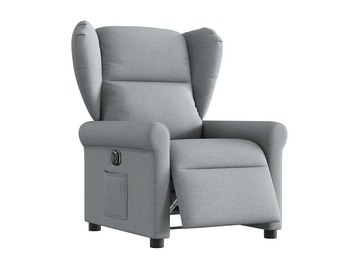 Fauteuil inclinable électrique-Chaise de relax-Fauteuil TV Gris clair Tissu SHL3772