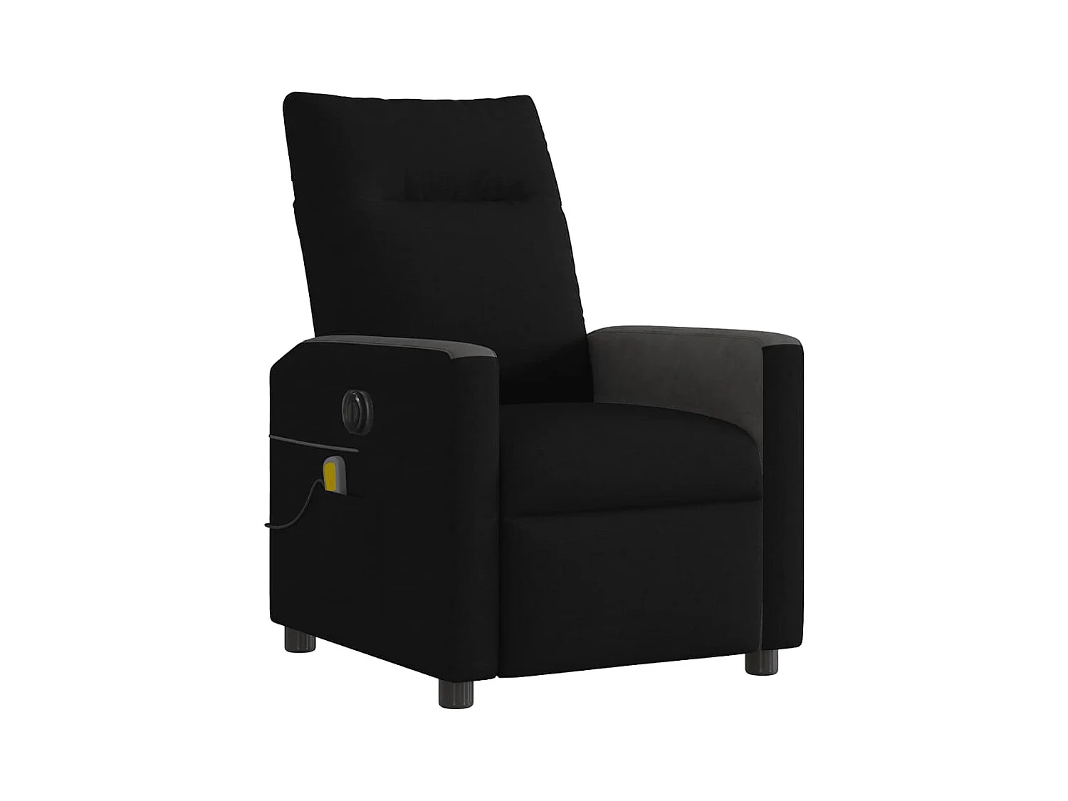 Fauteuil inclinable électrique-Fauteuil de massage de Salon Noir Tissu SHL1000