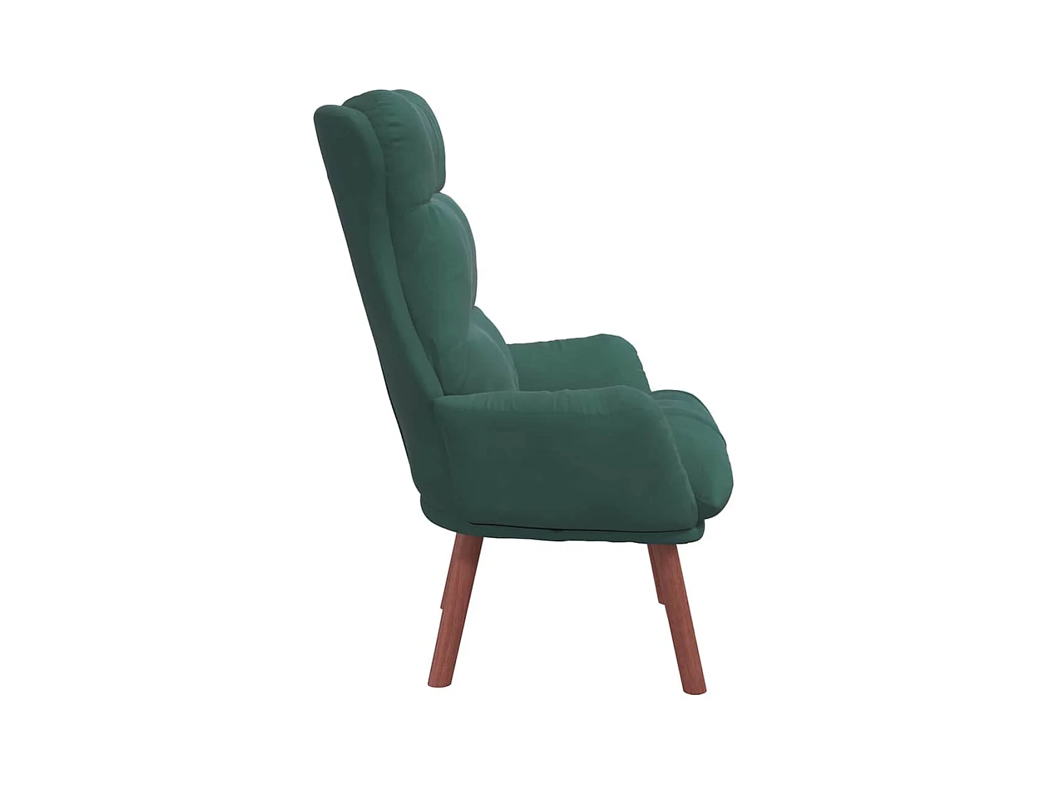 Sillón de relax | Silla Relax | Sillón de salón Verde oscuro 69x74x93 cm Terciopelo SHL3965