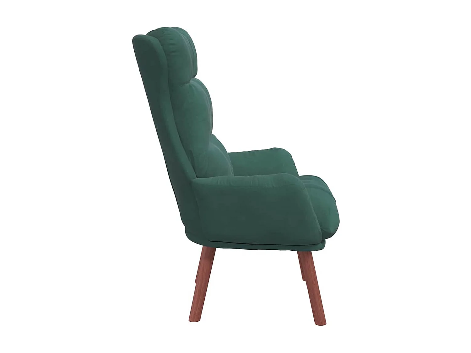 Relaxstoel | Ontspanningsstoel Donkergroen 69 x 74 x 93 cm Fluweel