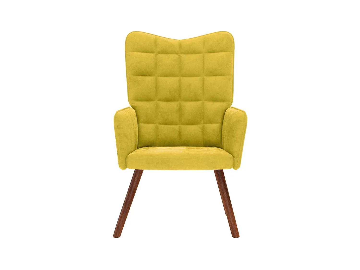 Sillón de relax | Silla de relax terciopelo amarillo SHL9939