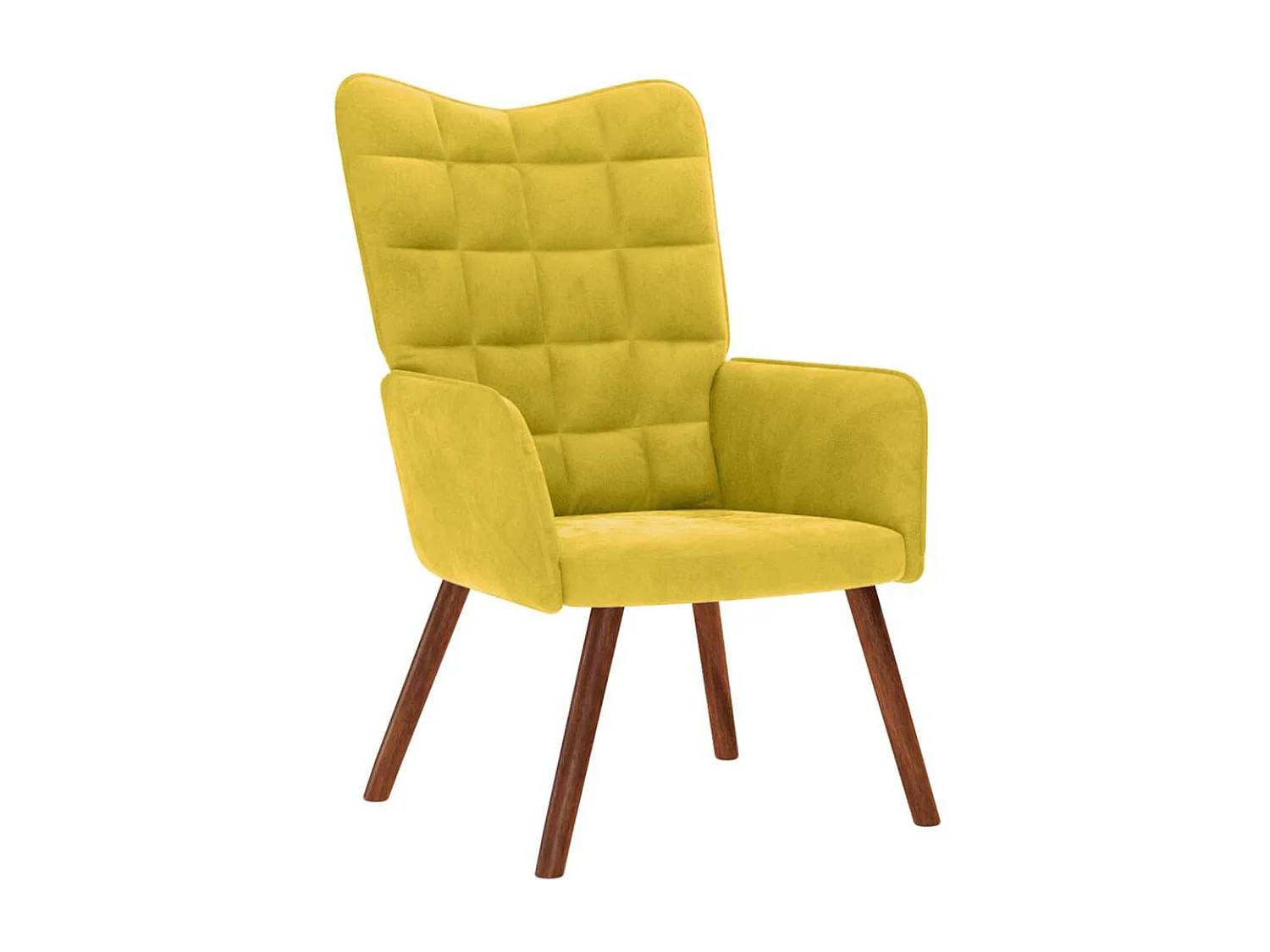 Relaxsessel-Lounge Sessel indoor Gelber Samt SHL40551