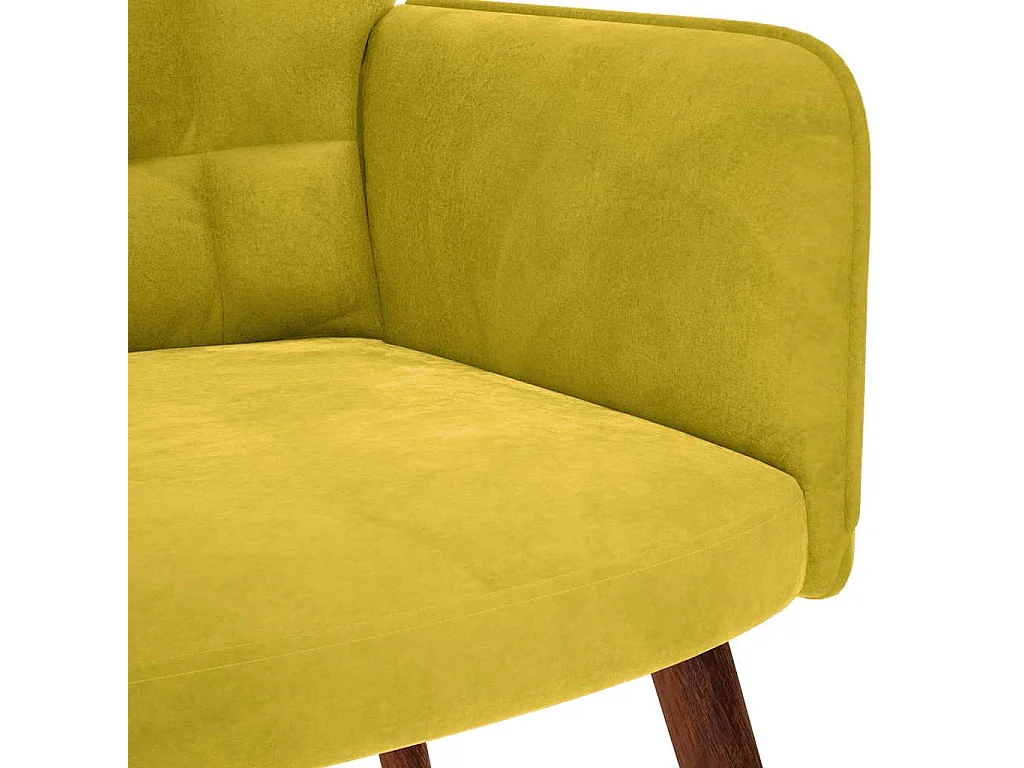 Relaxsessel-Lounge Sessel indoor Gelber Samt SHL40551