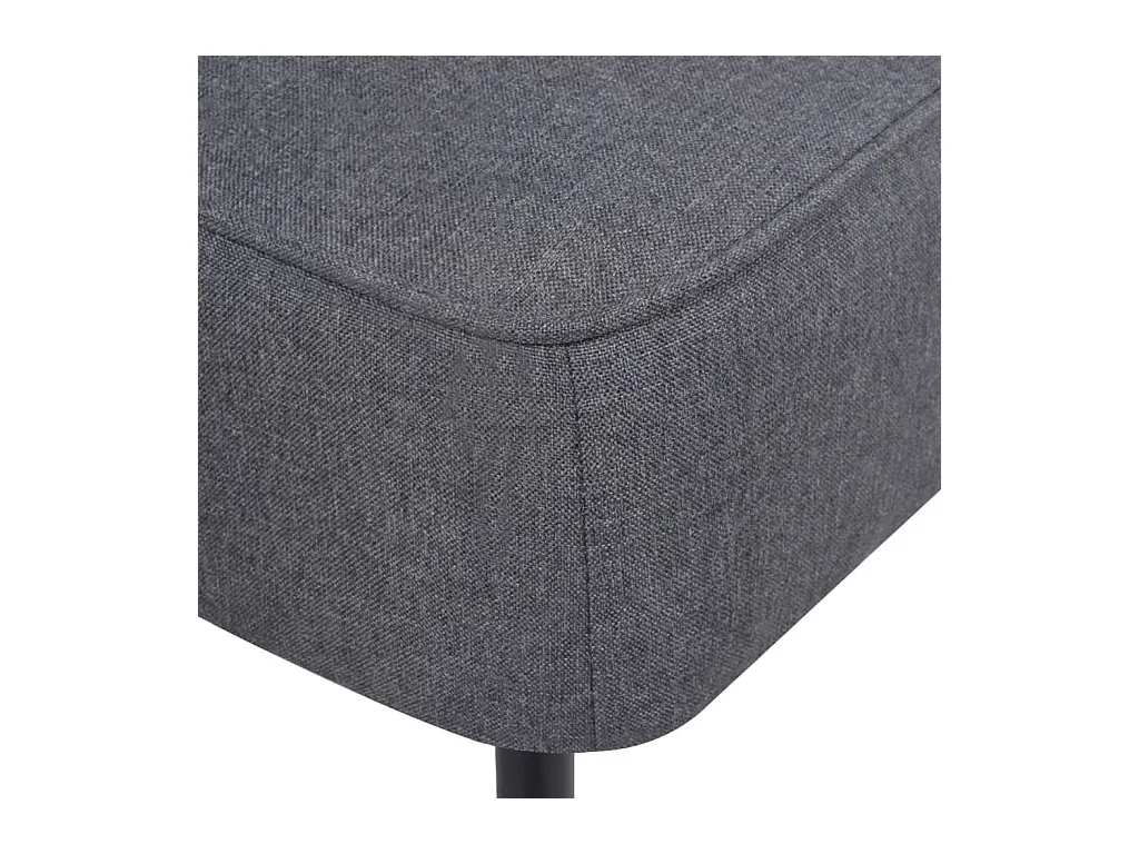 Sillón de cóctel tela gris oscuro SHL3965