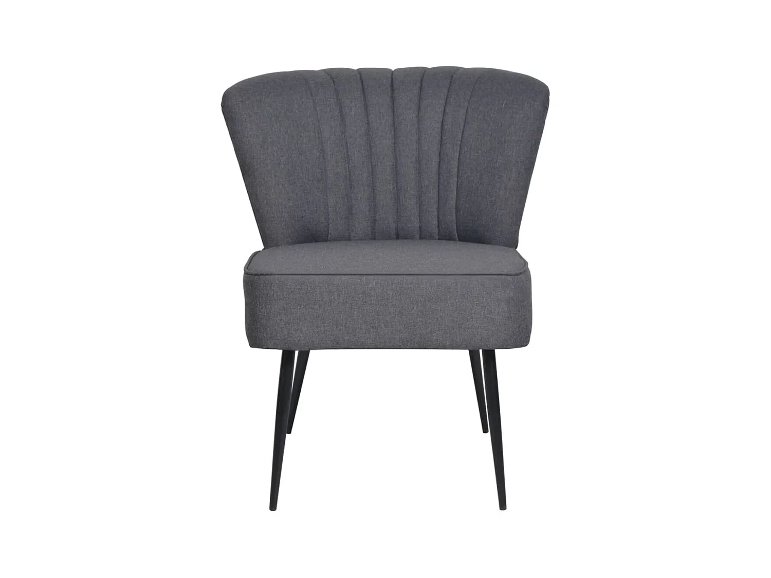 Chaise de salon-Chaise de cocktail gris foncé 64x73x81 cm tissu SHL2008