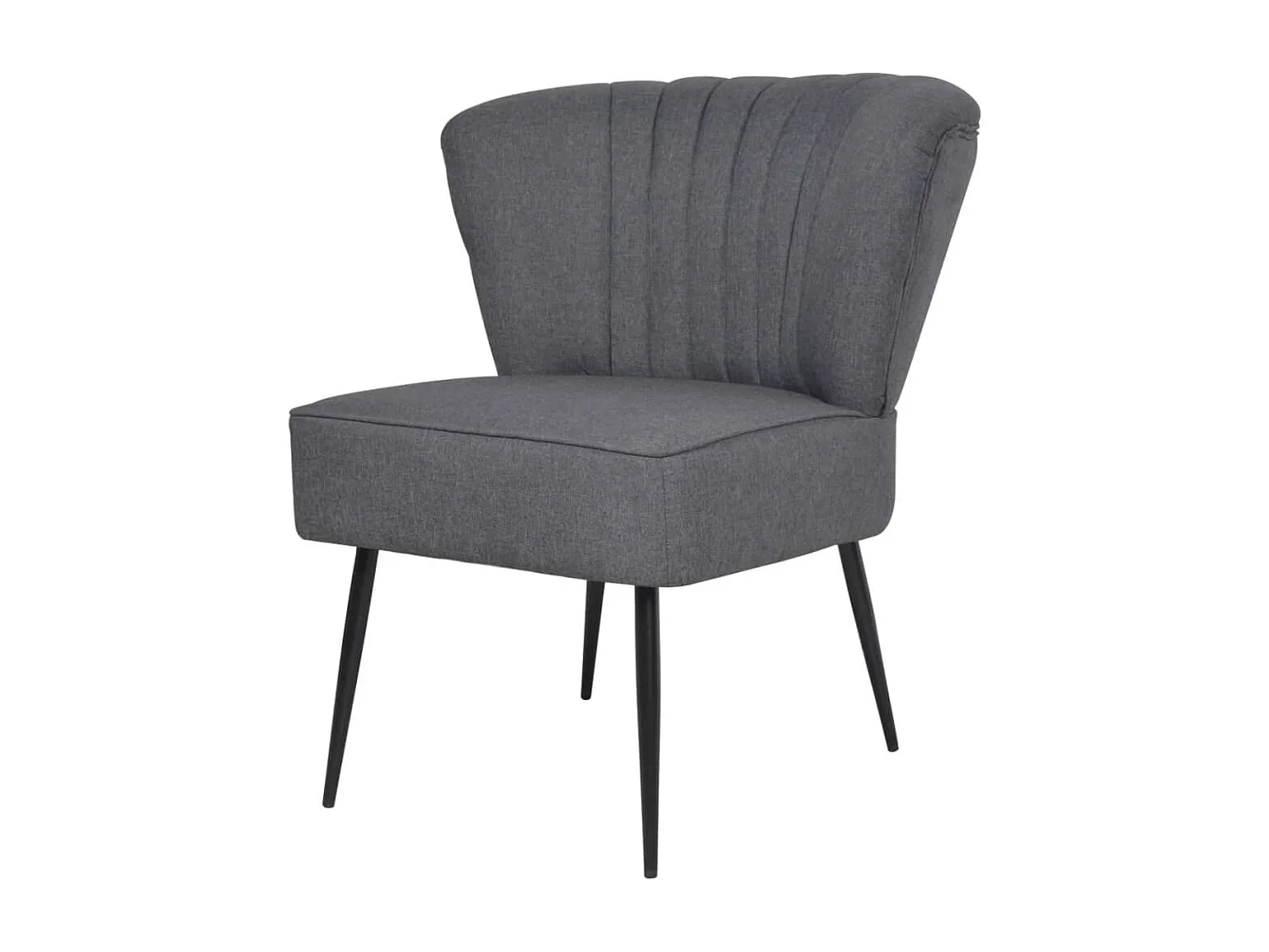 Cocktailsessel | Relax-Lounge-Sessel Dunkelgrau Stoff SHL14357
