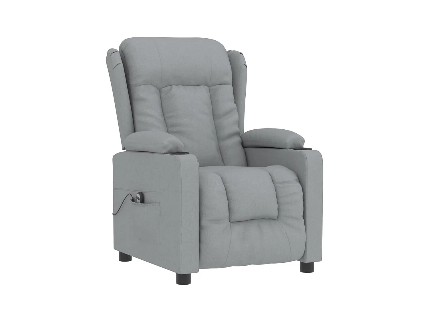 Sillón de relax | Silla | Sillón reclinable eléctrico tela gris claro SHL2731