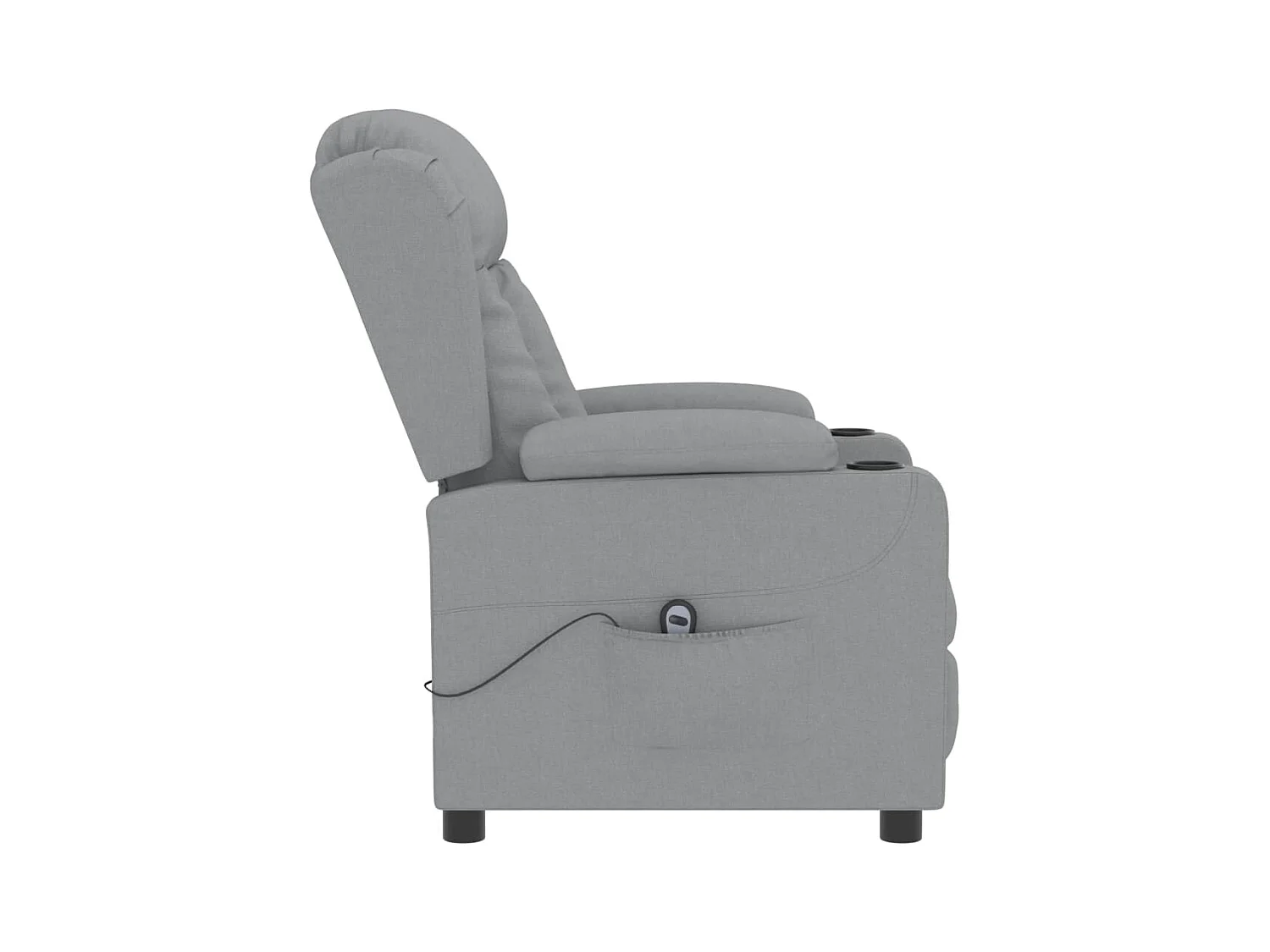Sillón de relax | Silla | Sillón reclinable eléctrico tela gris claro SHL2731