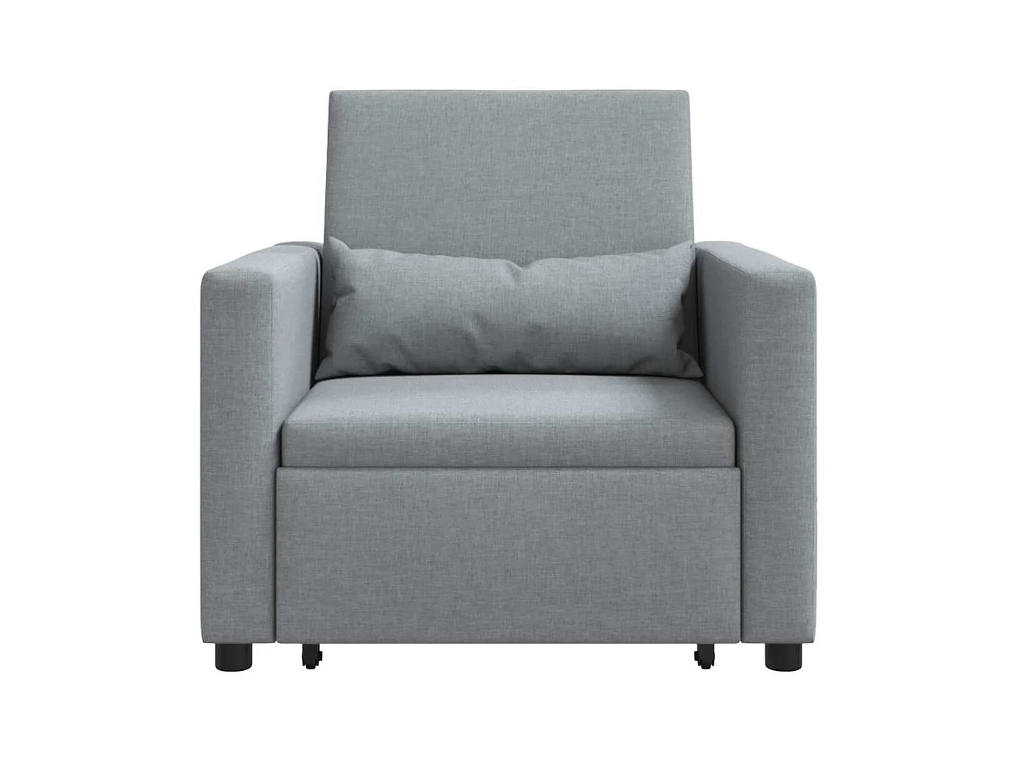 Sofá Cama Individual Gris claro 90x165x87 cm tela SHL3293