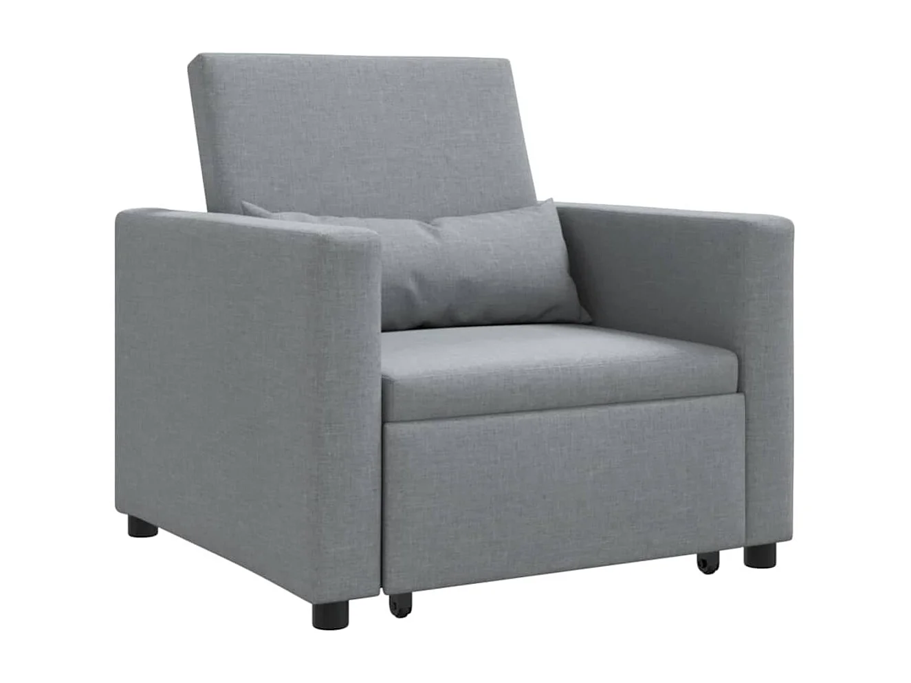 Fauteuil Salon-Chaise de relax-Chaise de Canapé Gris clair 90x165x87 cm tissu SHL2072