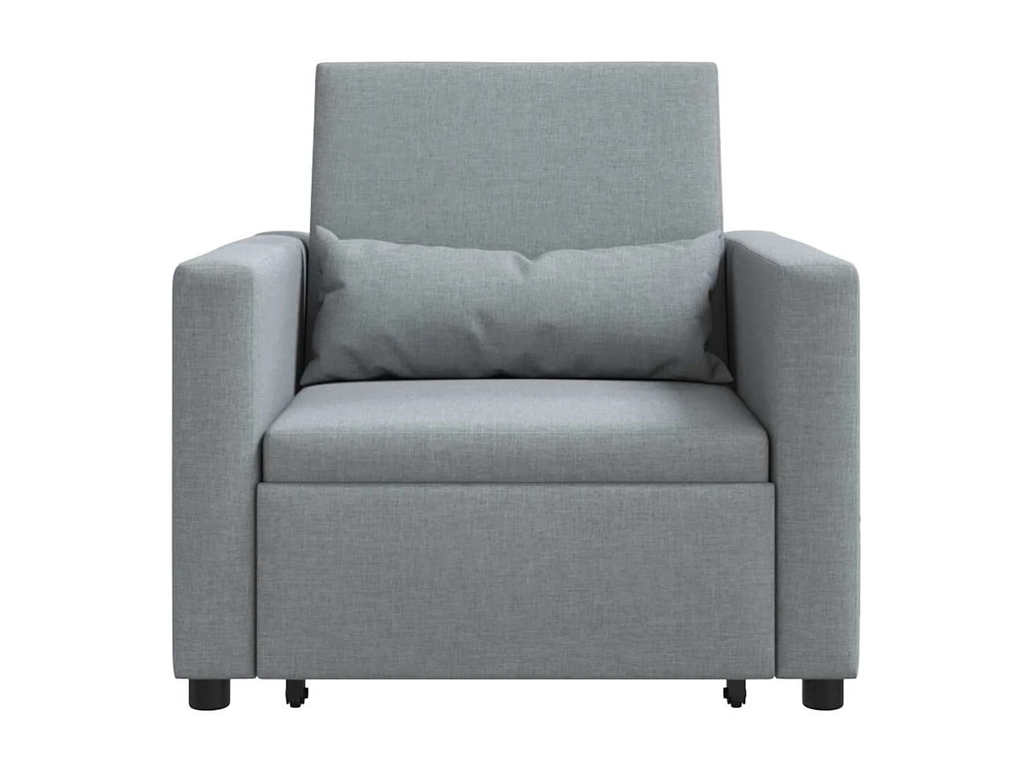 Fauteuil Salon-Chaise de relax-Chaise de Canapé Gris clair 90x165x87 cm tissu SHL2072