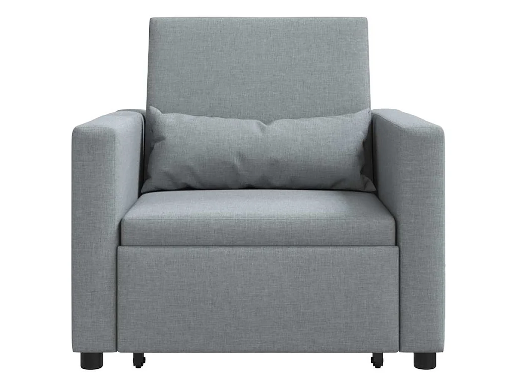 Poltrona Salotto | Divano letto estraibile singolo Grigio chiaro 90x165x87cm SHL4191