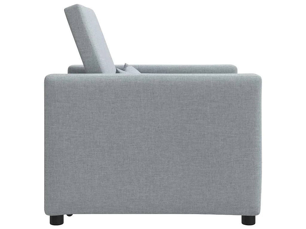 Poltrona Salotto | Divano letto estraibile singolo Grigio chiaro 90x165x87cm SHL4191