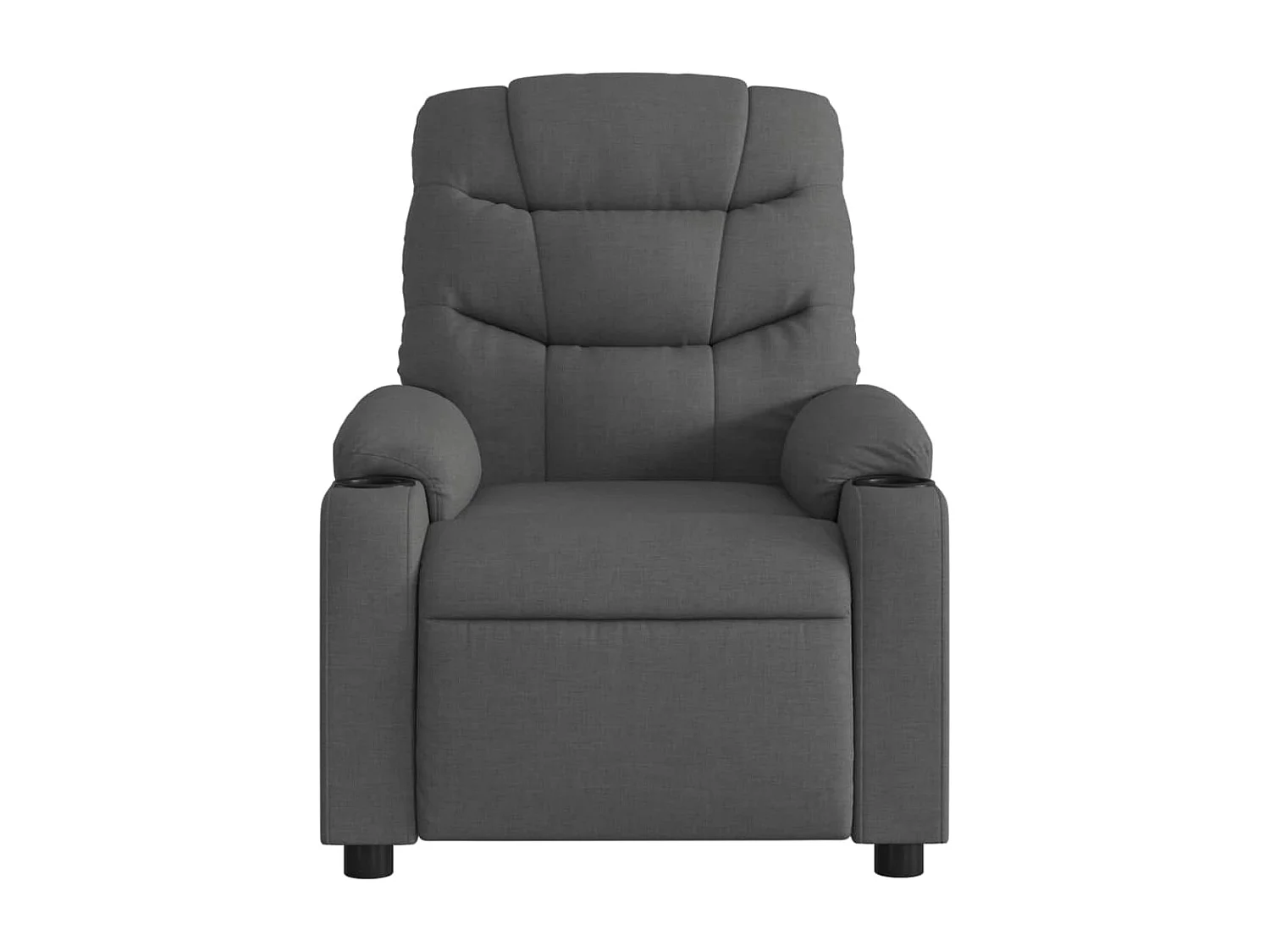 Fauteuil inclinable-Chaise de relax-Fauteuil de Massage gris foncé tissu SHL3104