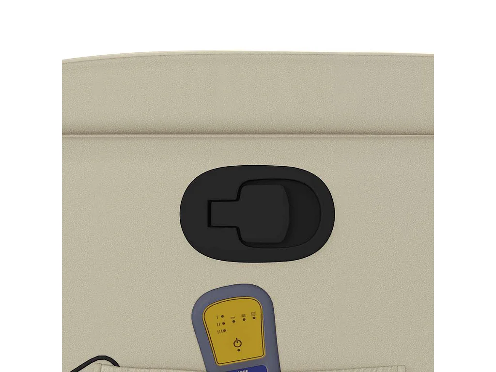 Relaxsessel | Massagesessel mit Relaxfunktion, Kunstleder, Creme SHL46266