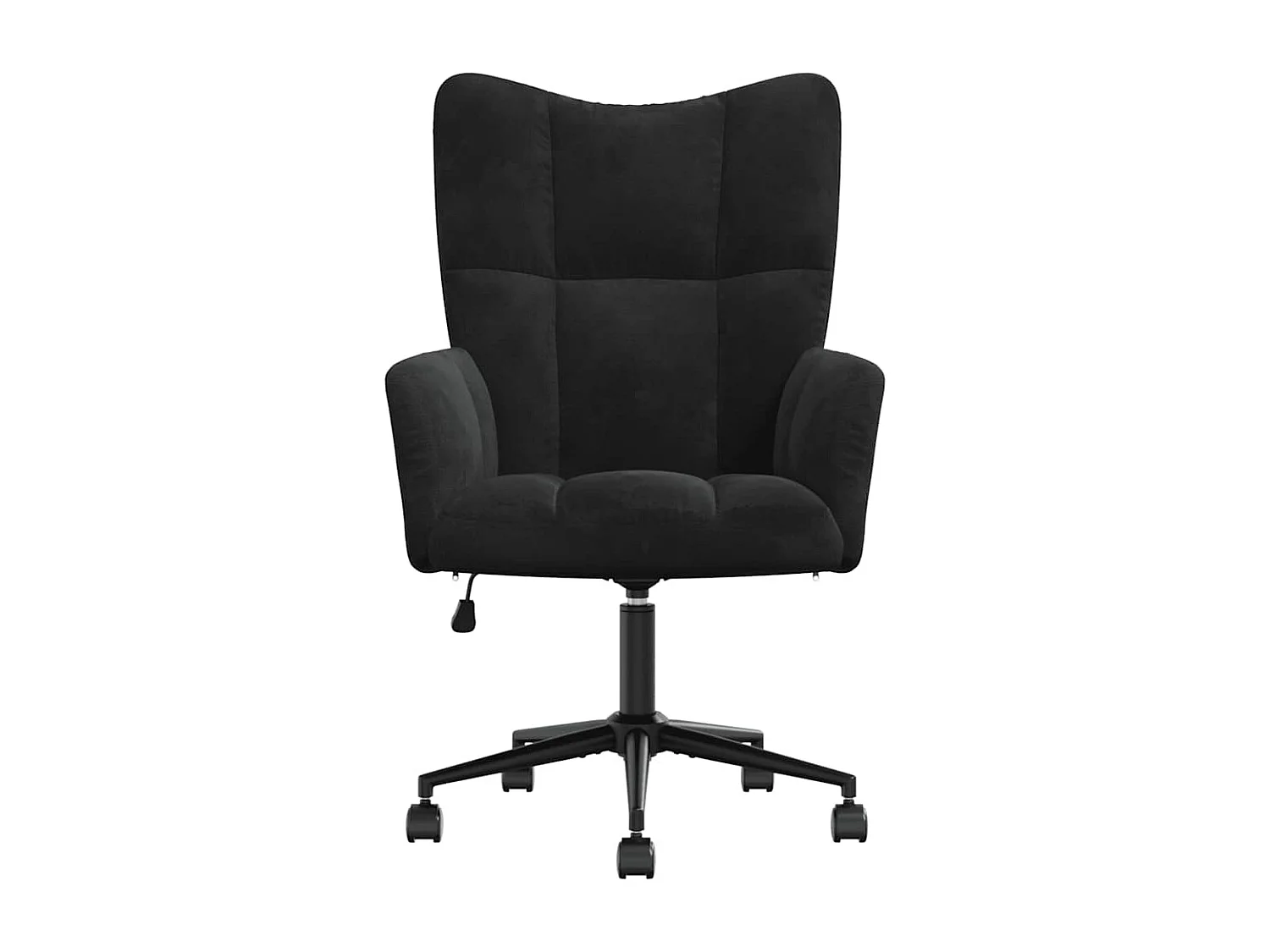 Relaxsessel | Lounge Sessel Schwarz Samt SHL62675