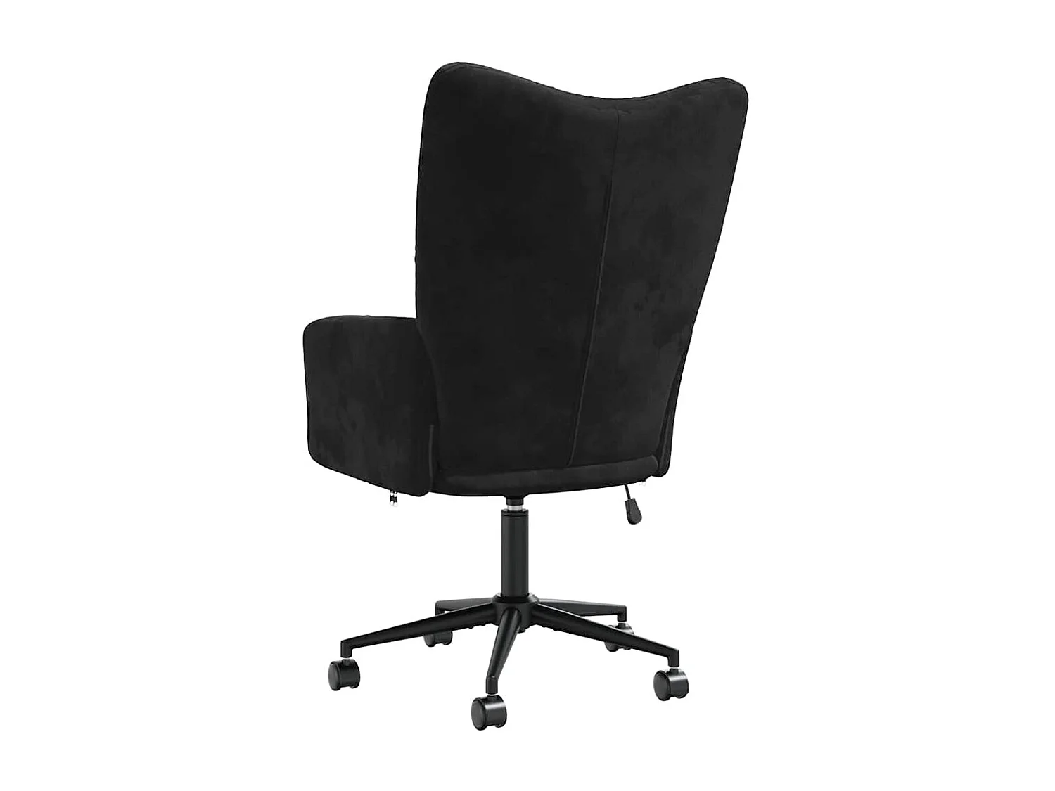 Relaxsessel | Lounge Sessel Schwarz Samt SHL62675