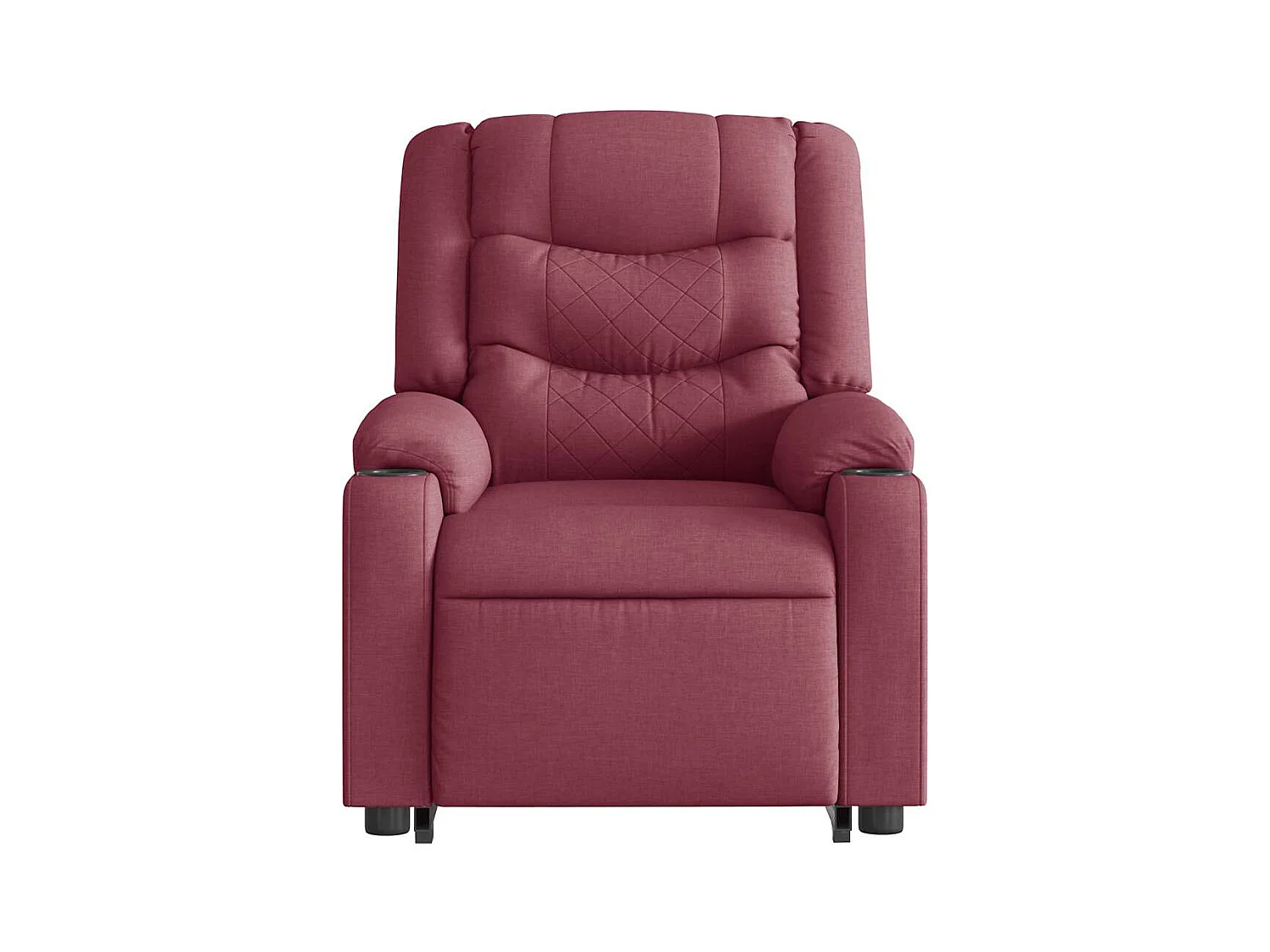 Sillón de relax | Sillón reclinable de masaje elevable tela rojo tinto SHL5866