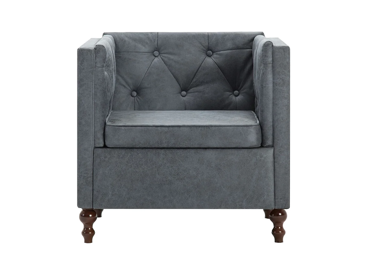 Sillón de salón | Silla de relax | Sillón de tela gris SHL7923