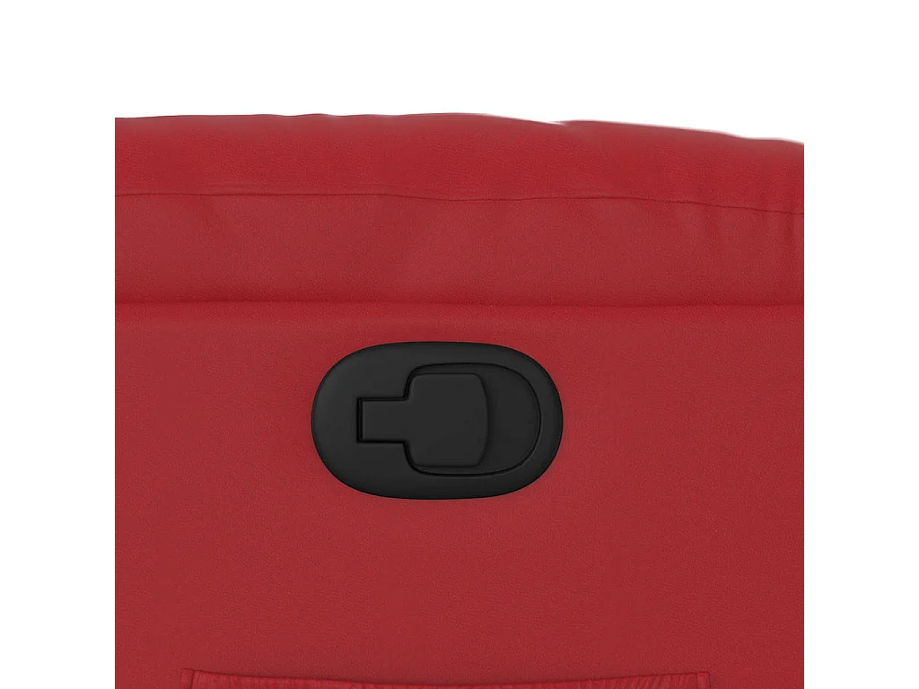 Relaxstoel | Fauteuil verstelbaar kunstleer rood