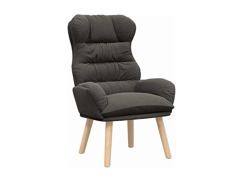 Poltrona | Cadeira de Sala | Cadeira Relaxante Cinzento escuro 69x74x93 cm tecido SHL258847