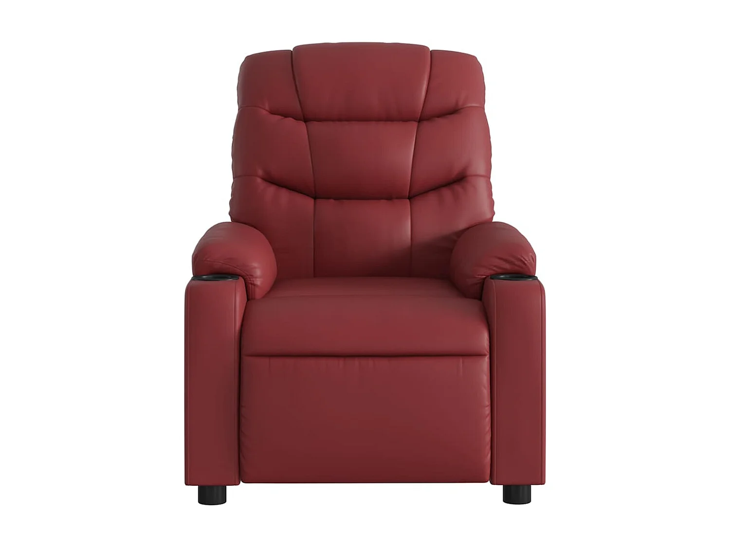 Relaxsessel | Massagesessel Weinrot Kunstleder SHL51273