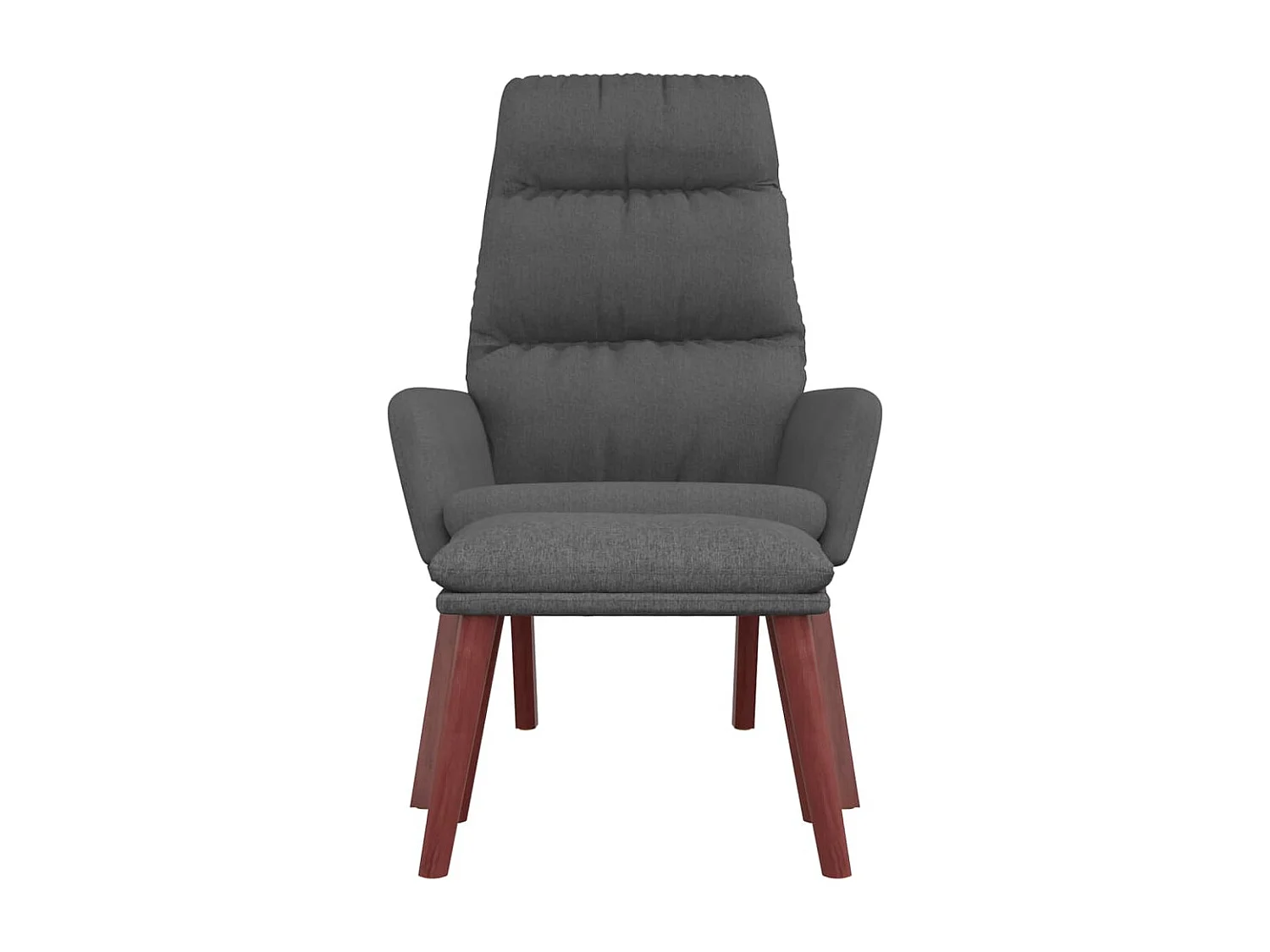 Sillón de relax | Silla de relax con taburete tela gris oscuro SHL4104