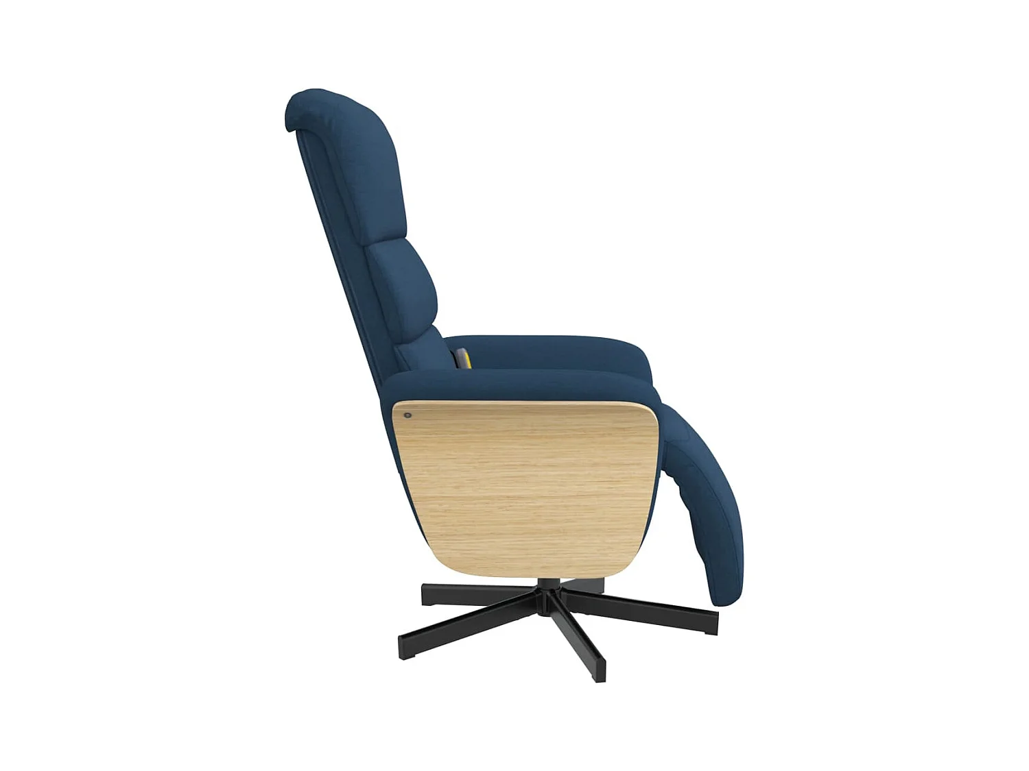 Sillón de relax | Sillón reclinable de masaje con reposapiés tela azul SHL4971