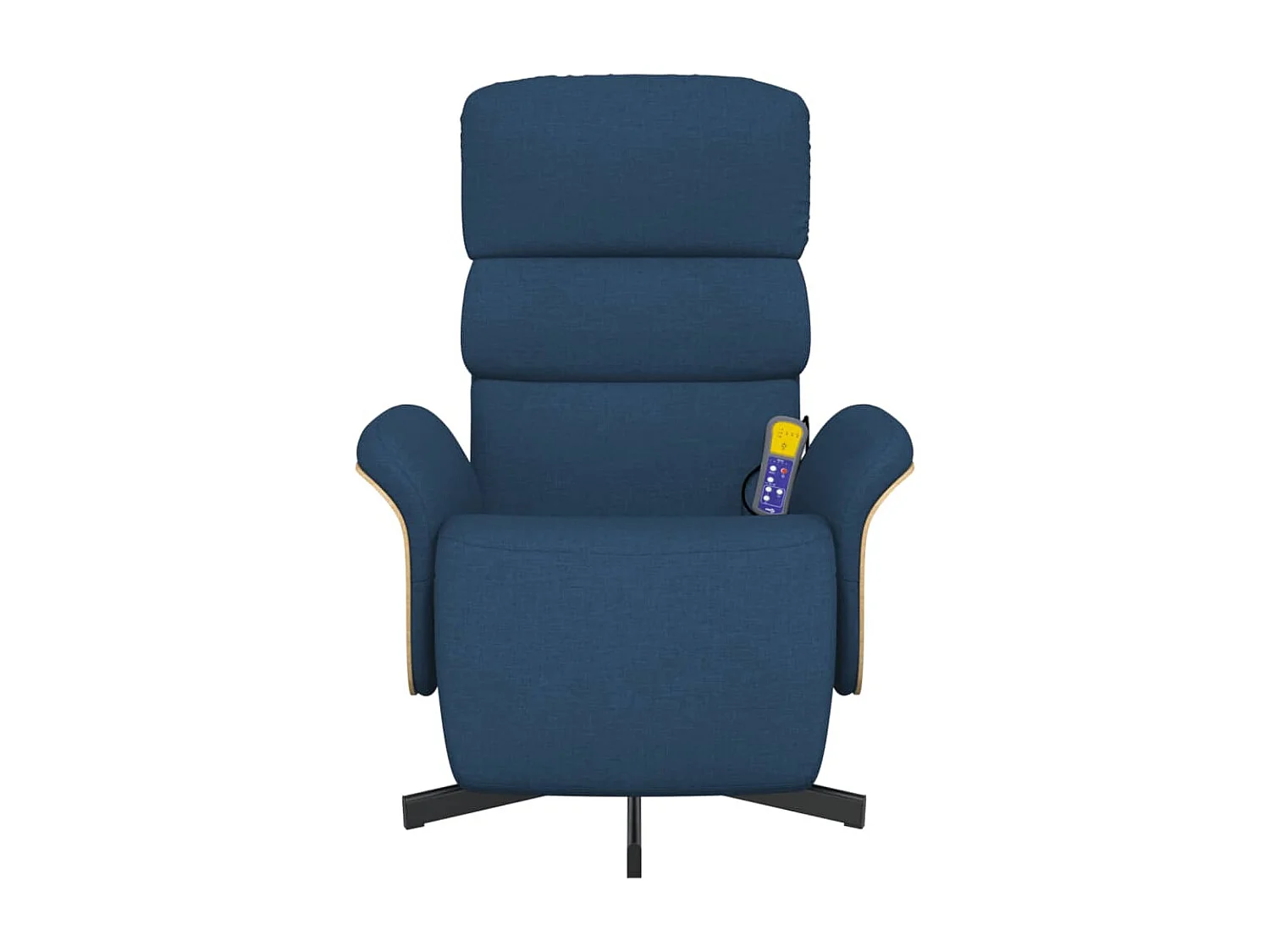 Massagesessel | Relaxsessel mit Fußteil Blau Stoff SHL62831