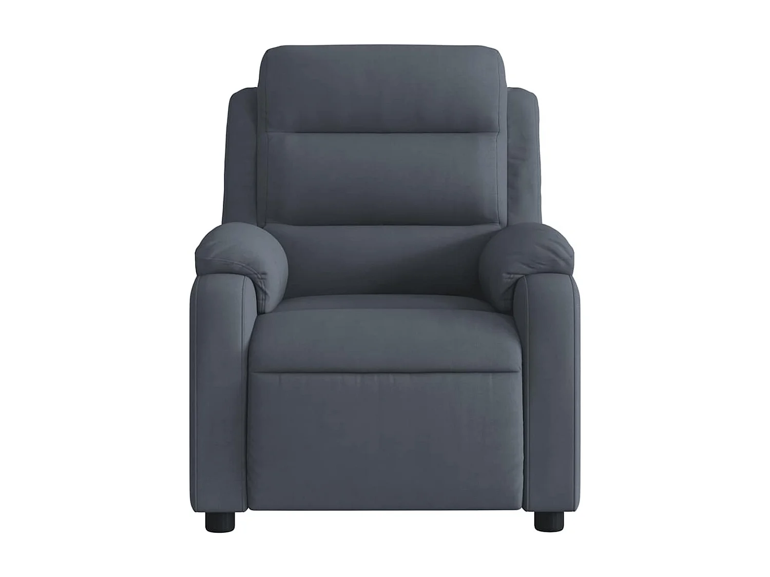 Fauteuil inclinable-Chaise de relax-Fauteuil de Massage gris foncé velours SHL4771