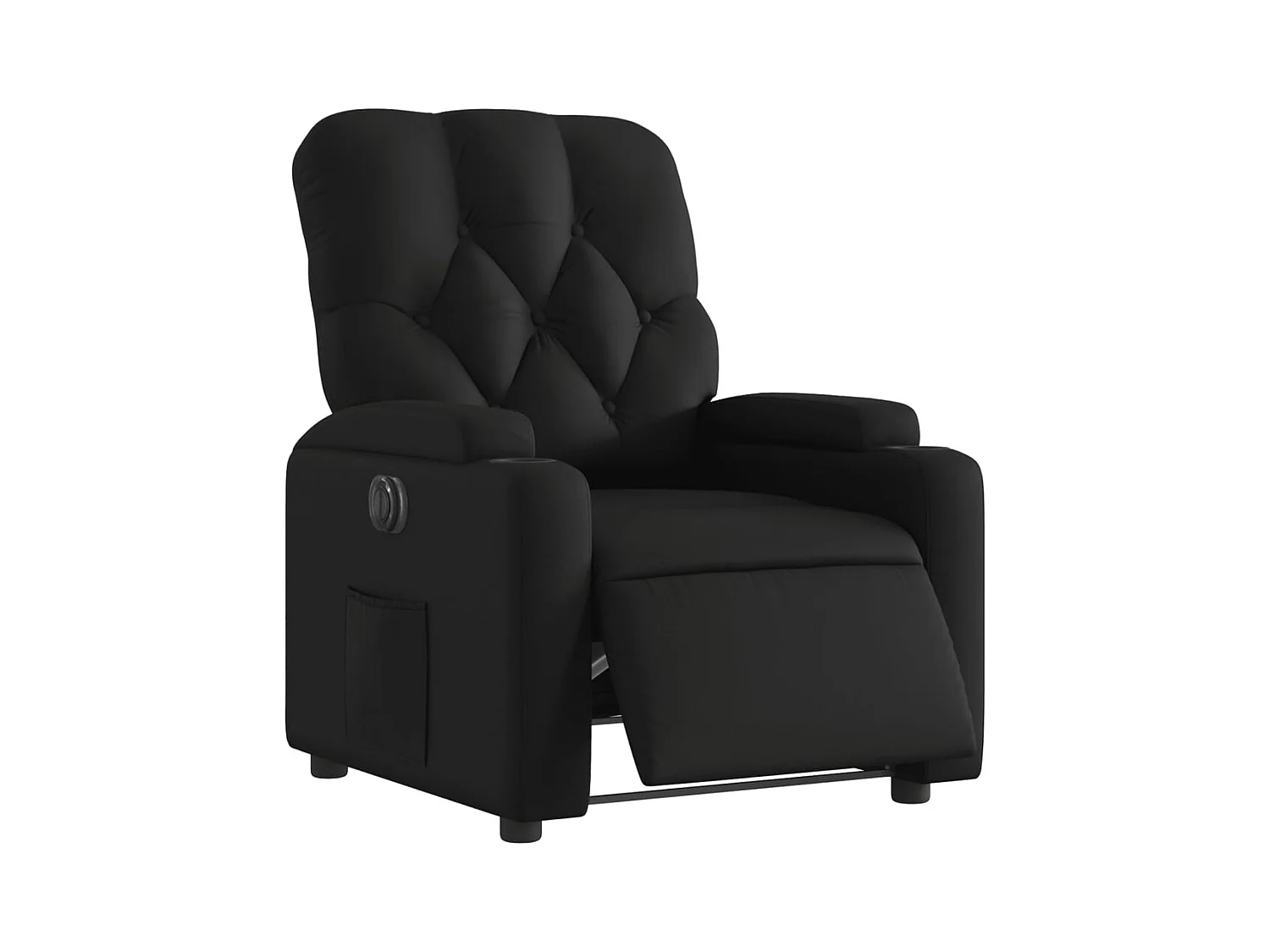 Sillón de relax | Silla | Sillón reclinable eléctrico de cuero sintético negro SHL9438