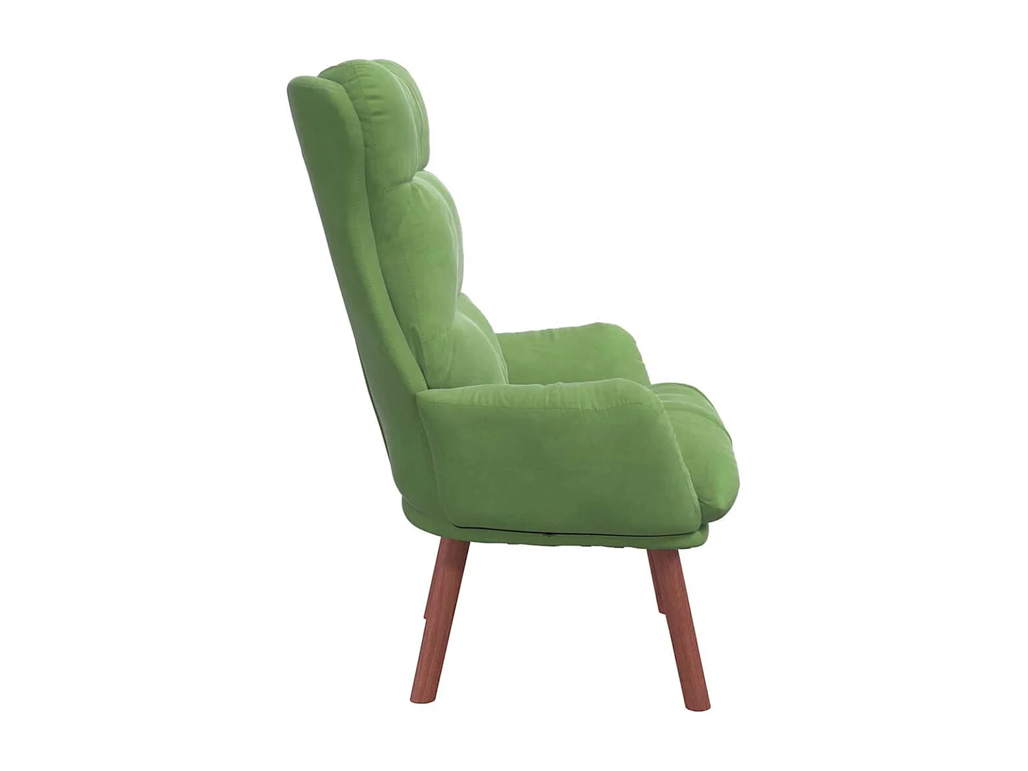 Relaxstoel | Ontspanningsstoel Lichtgroen 69 x 74 x 93 cm Fluweel